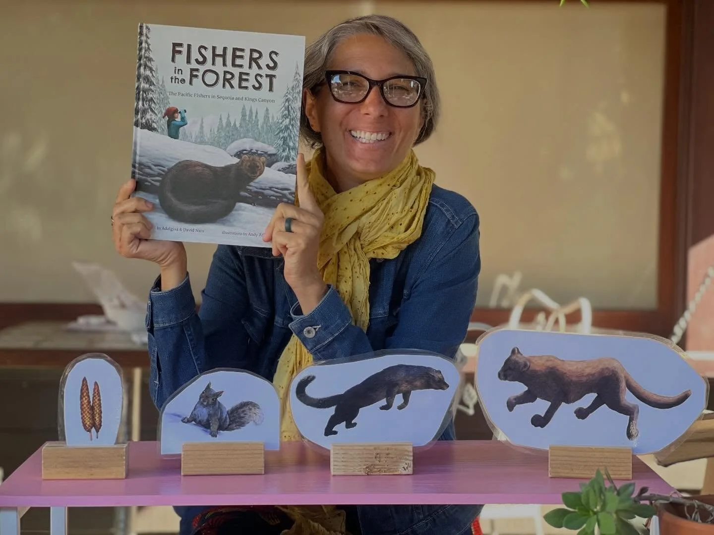 After reading Fishers in the Forest, build a simple food chain using paper or drawings. Start with plants, add small animals, and connect them to the fisher at the top. Tracing what a fisher eats shows predator/prey relationships and how balance work