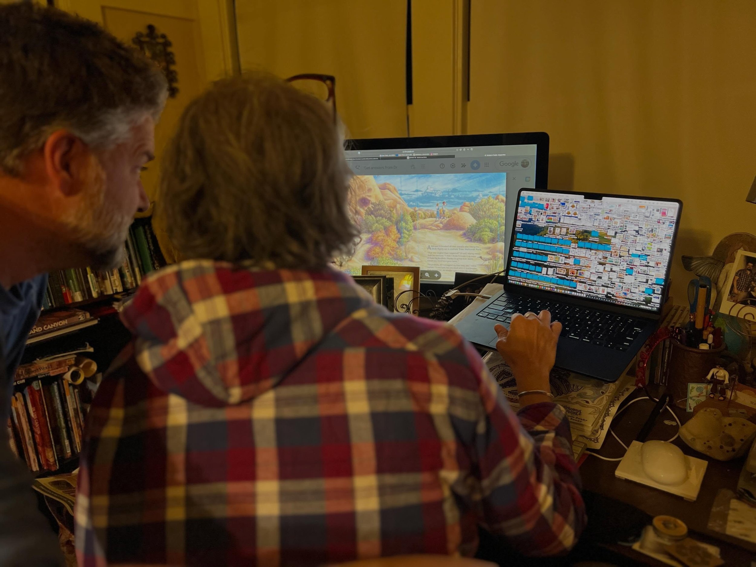 First look at our next book, Tortoises on the Trail, all put together by our fabulous book designer! Checking every page, every line, every detail. Slow and steady, just like the star of our book&hellip;the desert tortoise. It&rsquo;s so exciting to 
