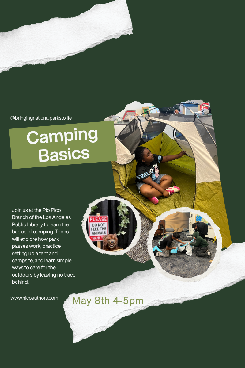 Teen Camping Workshop at the Pio Pico Branch Library