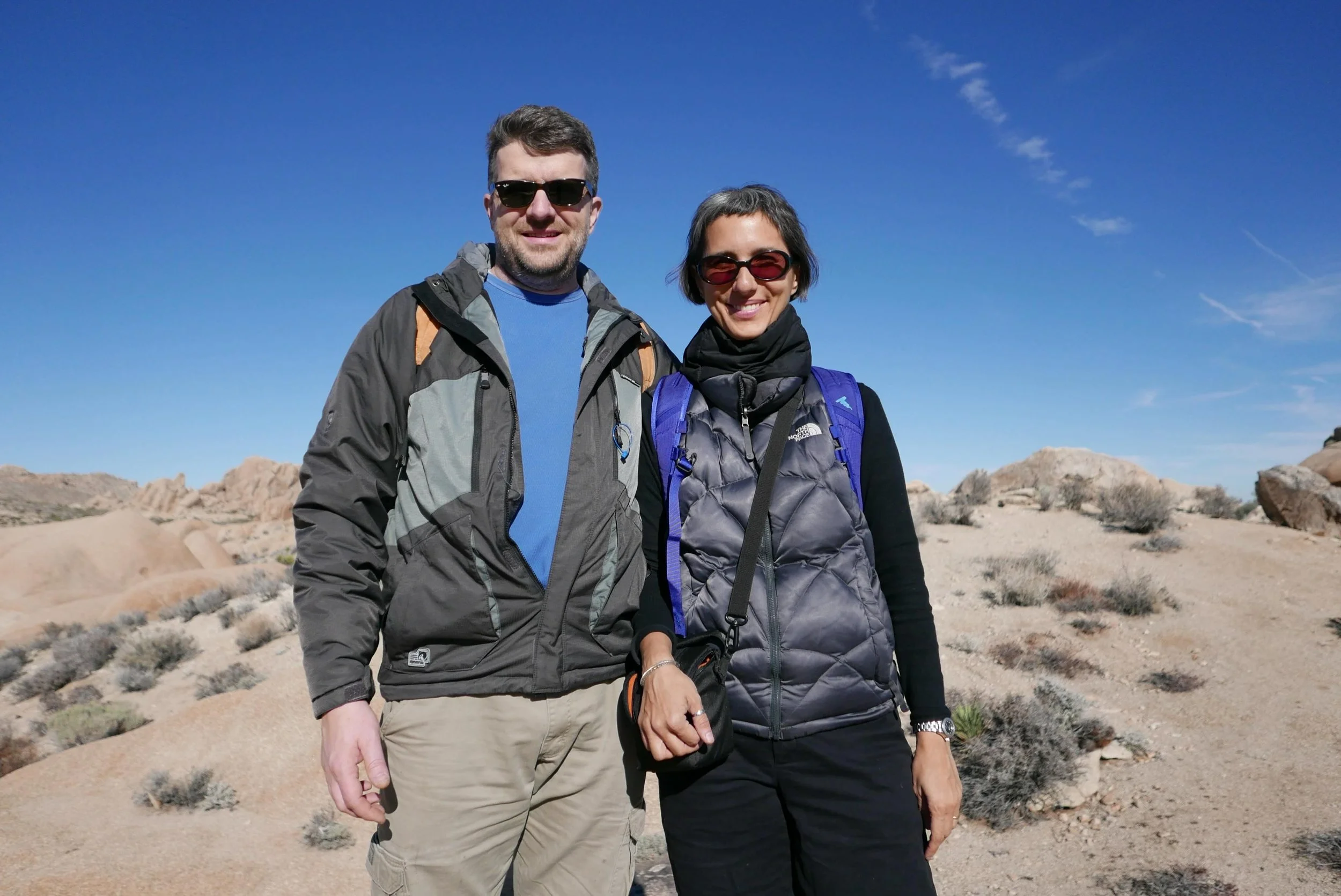 This photo was taken in Joshua Tree about seven years ago. At the time, we were just happy to be exploring the park together and taking in the desert scenery.

We did not know then that one day we would end up writing a book centered around this land