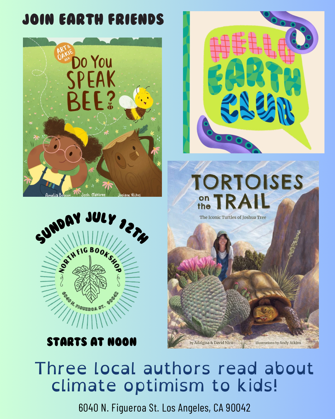 Meet Earth Club: Kids’ Climate Optimism Authors Coming to Fig Book Shop