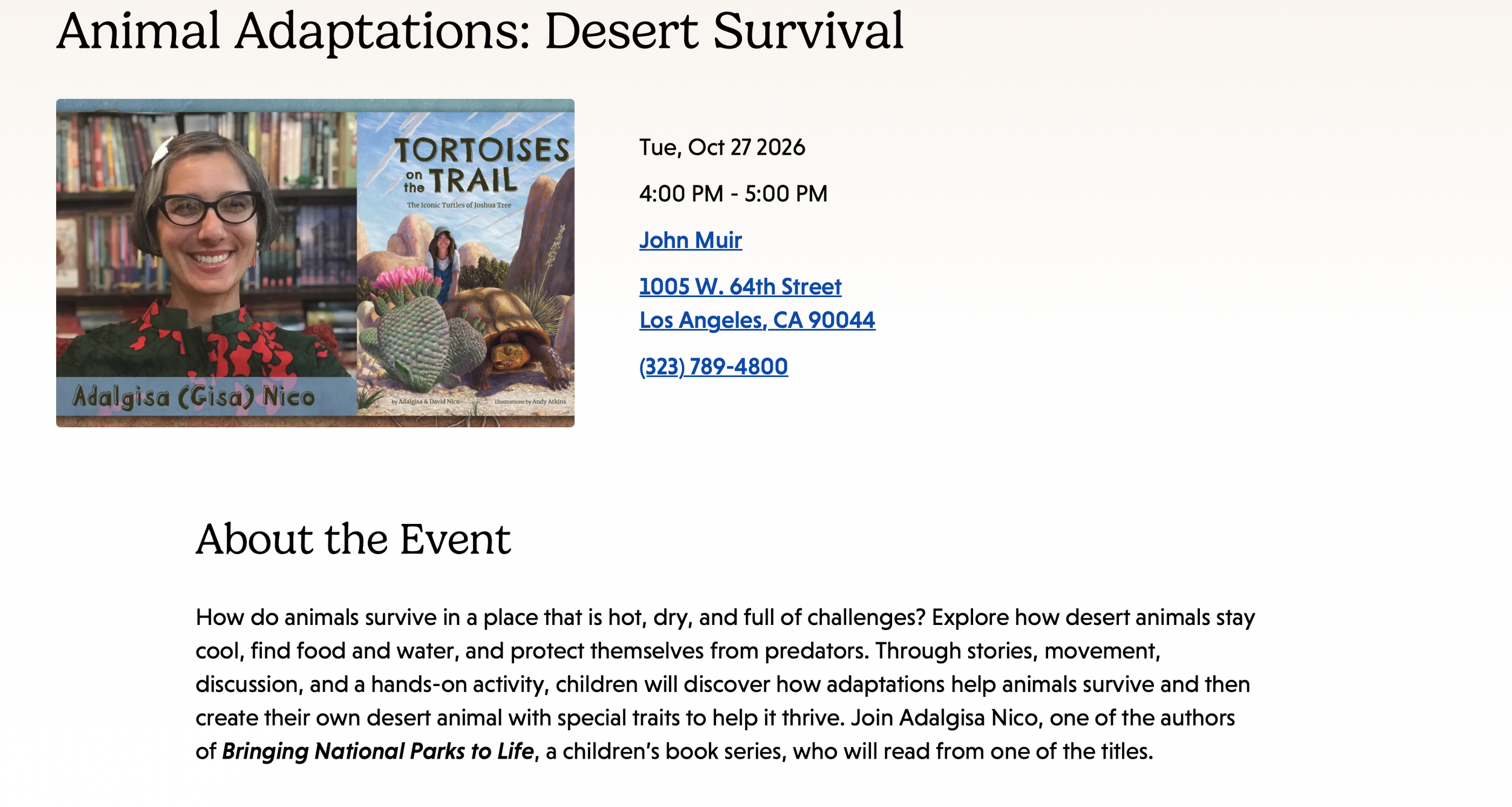 Desert Animal Adaptations for Kids | Los Angeles 