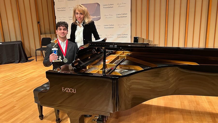 Congratulations to Jonah Nourafchan for winning 1st Place in the Liana Cohen Music Festival this year. So proud of you. A big congratulations to Isabella Strong and Alexis Coffee as well, such an inspirational performance at the Zipper Hall at Colbur