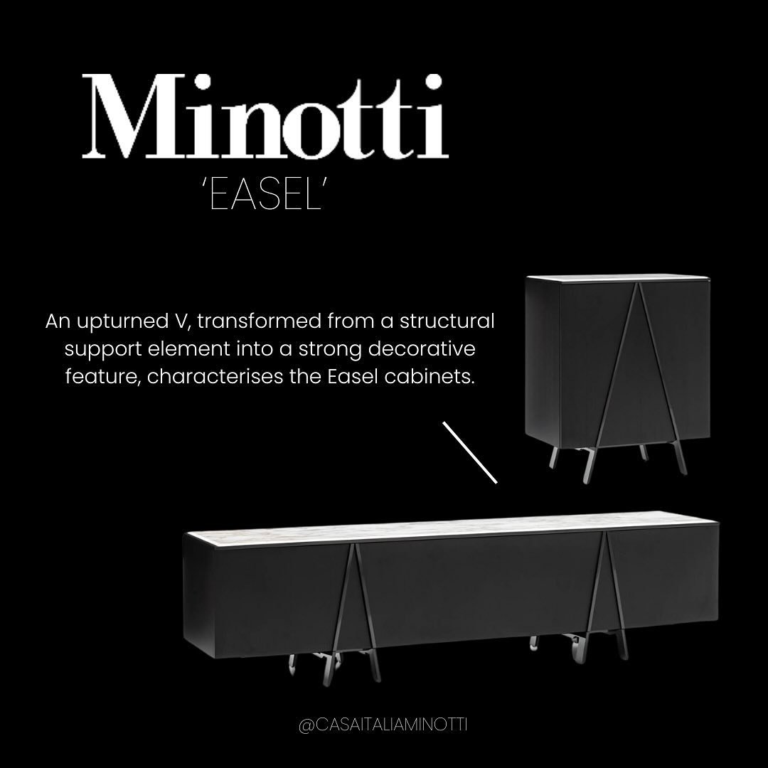 A testament of Minott&rsquo;s unique talent for blending materials and crafting distinctive designs is revealed in pieces like the &lsquo;Easel&rsquo; designed by Nendo. ✨

Adorned with a striking V-shaped profile, the piece boasts Calcatta or Stone 