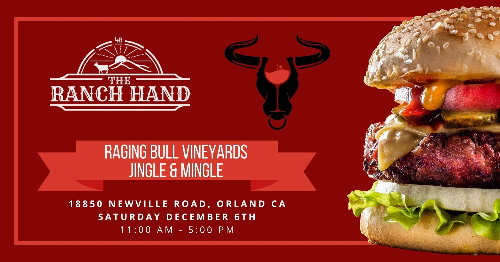 Y&rsquo;all best saddle up, &rsquo;cause we&rsquo;re bringin&rsquo; the Christmas 🎅🏻 cheer early at Raging Bull Vineyard tomorrow from 11&ndash;5 for their 5th Annual Jingle &amp; Mingle!

Expect pictures with Santa 🎅🏻, toe-tappin' live music! 🎶