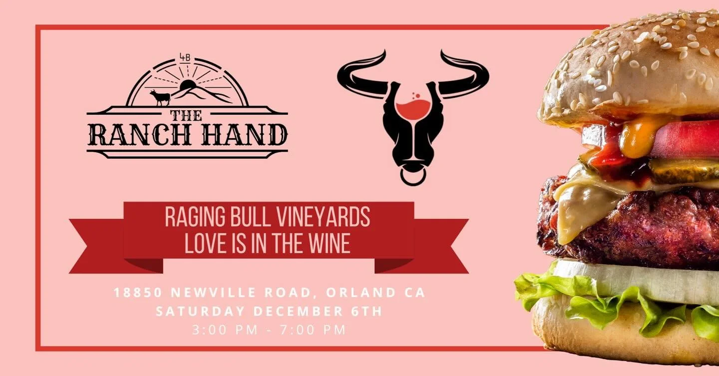 ❤️🍷Sip, Savor &amp; Celebrate Love at Raging Bull Vineyards ❤️🍷
Love is in the wine at Raging Bull Vineyards! 🍷💕 Join us for a Valentine&rsquo;s celebration filled with bold reds 🍷, juicy grass-fed burgers 🍔, live music 🎶, and unforgettable ra