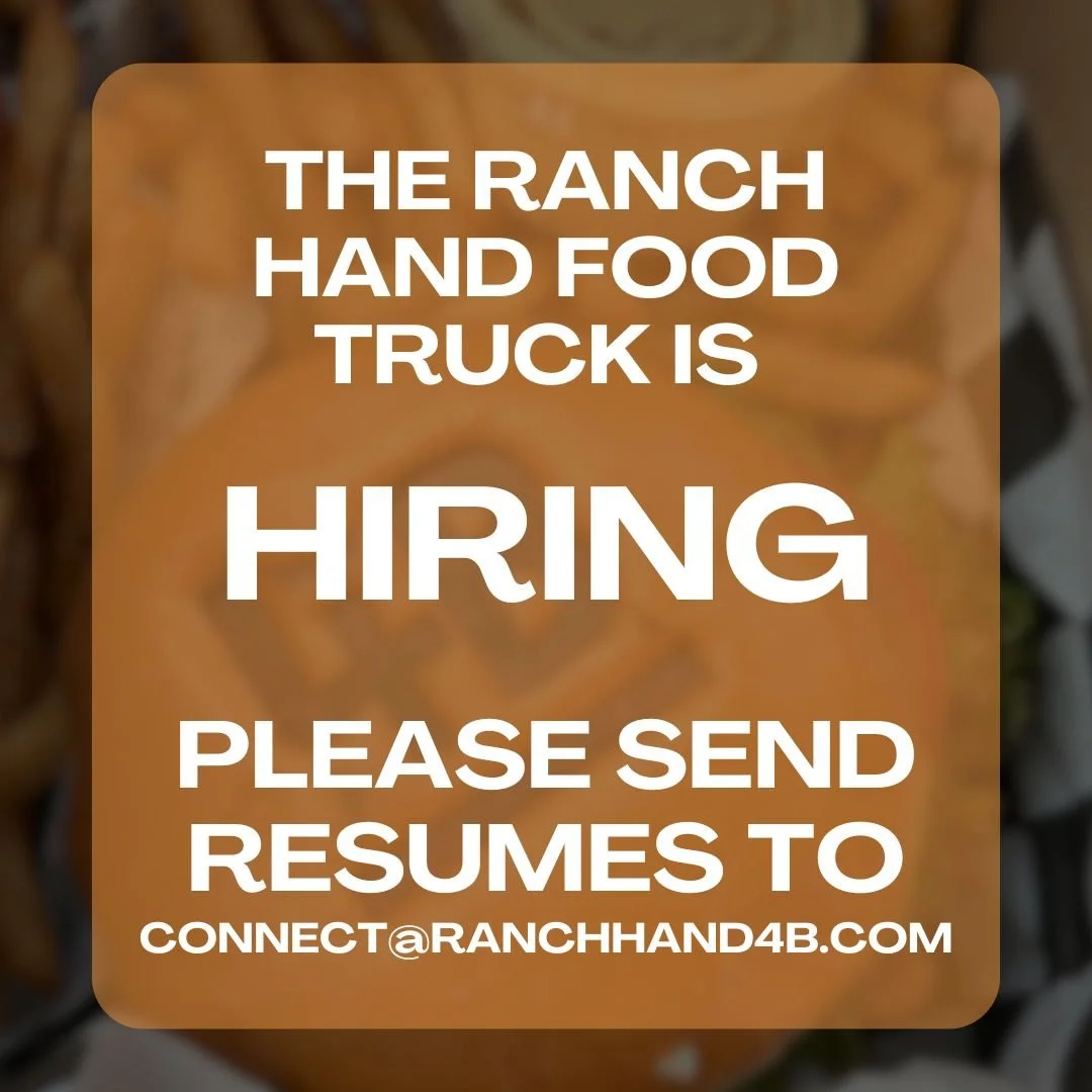 📣We are hiring! Join our team and be apart of serving your local community real beef from real ranchers!

💼Full/Part-Time Positions
🕒Flexible Scheduling

Send resumes to connect@ranchhand4b.com

#jobopportunity #chico #local #theranchhandfoodtruck