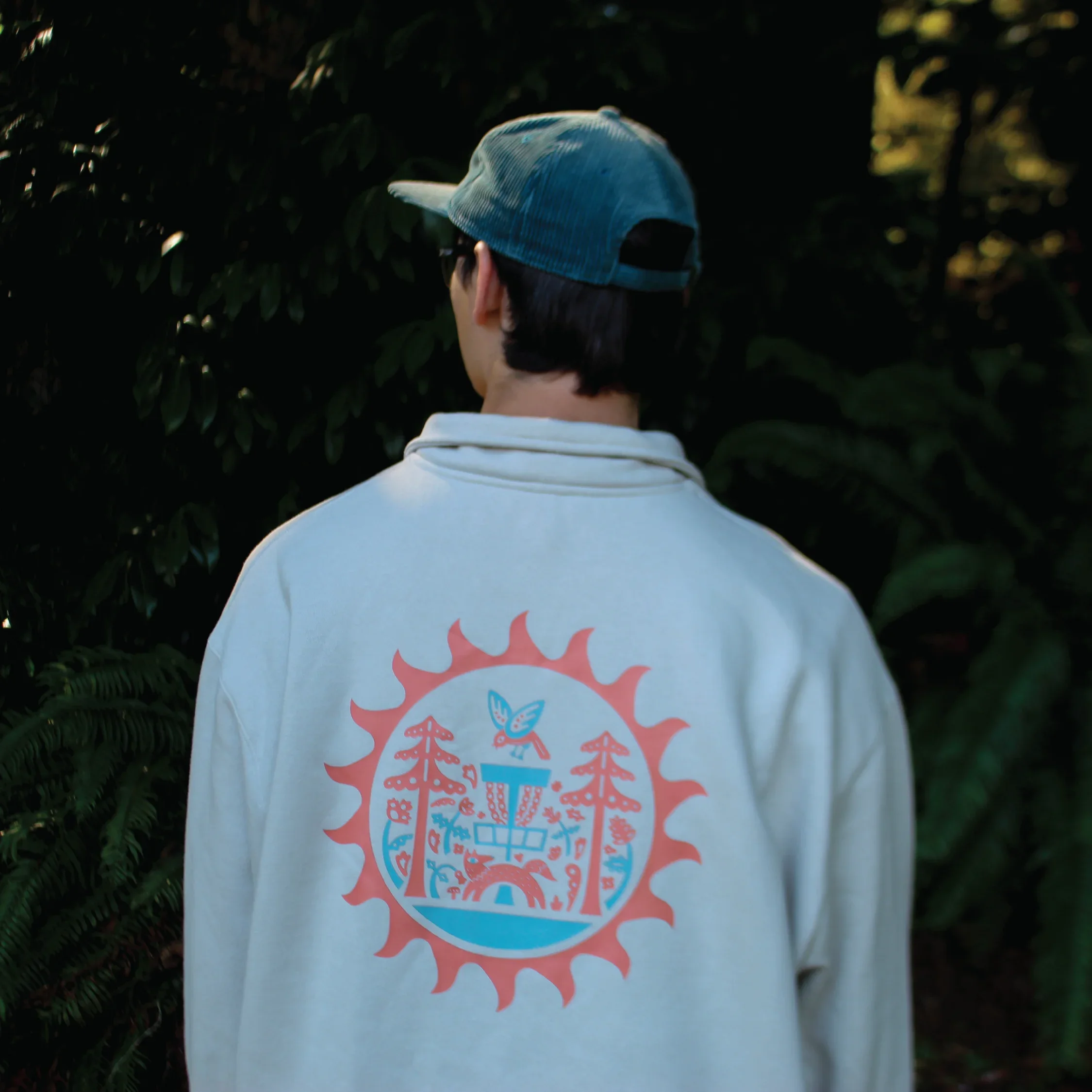 Sunburst - Disc Golf Quarter-Zip - Daily Grind Disc Golf