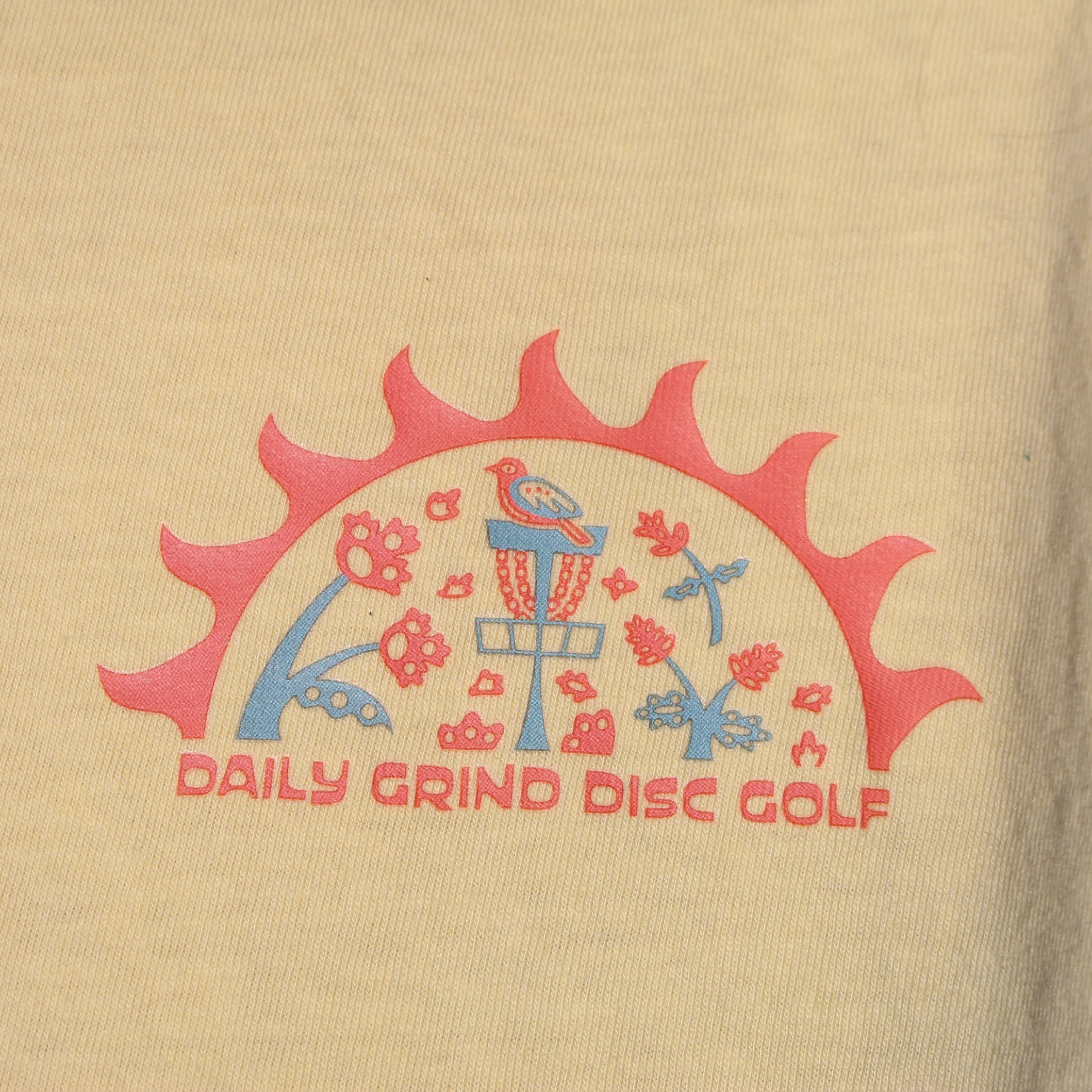 Sunburst - Women Fit Cropped Disc Golf Shirt - Daily Grind Disc Golf