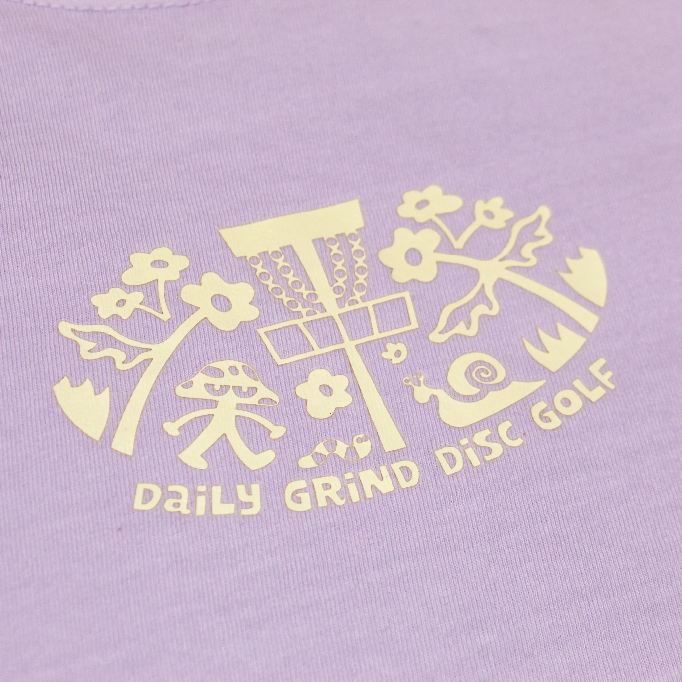 Mushroom Guy - Women Fit Cropped Disc Golf Shirt - Daily Grind Disc Golf