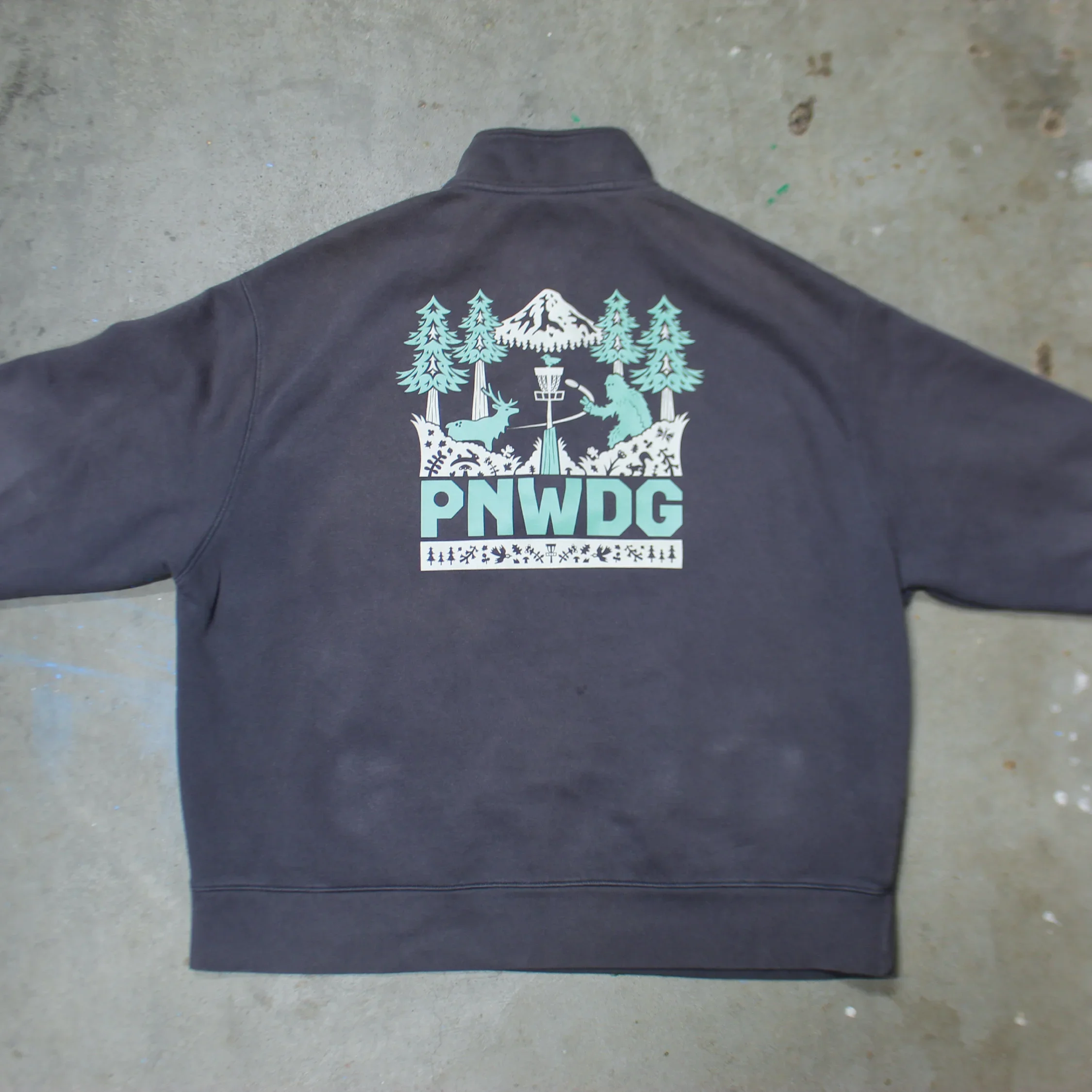 PNWDG - Disc Golf Quarter-Zip - Daily Grind Disc Golf
