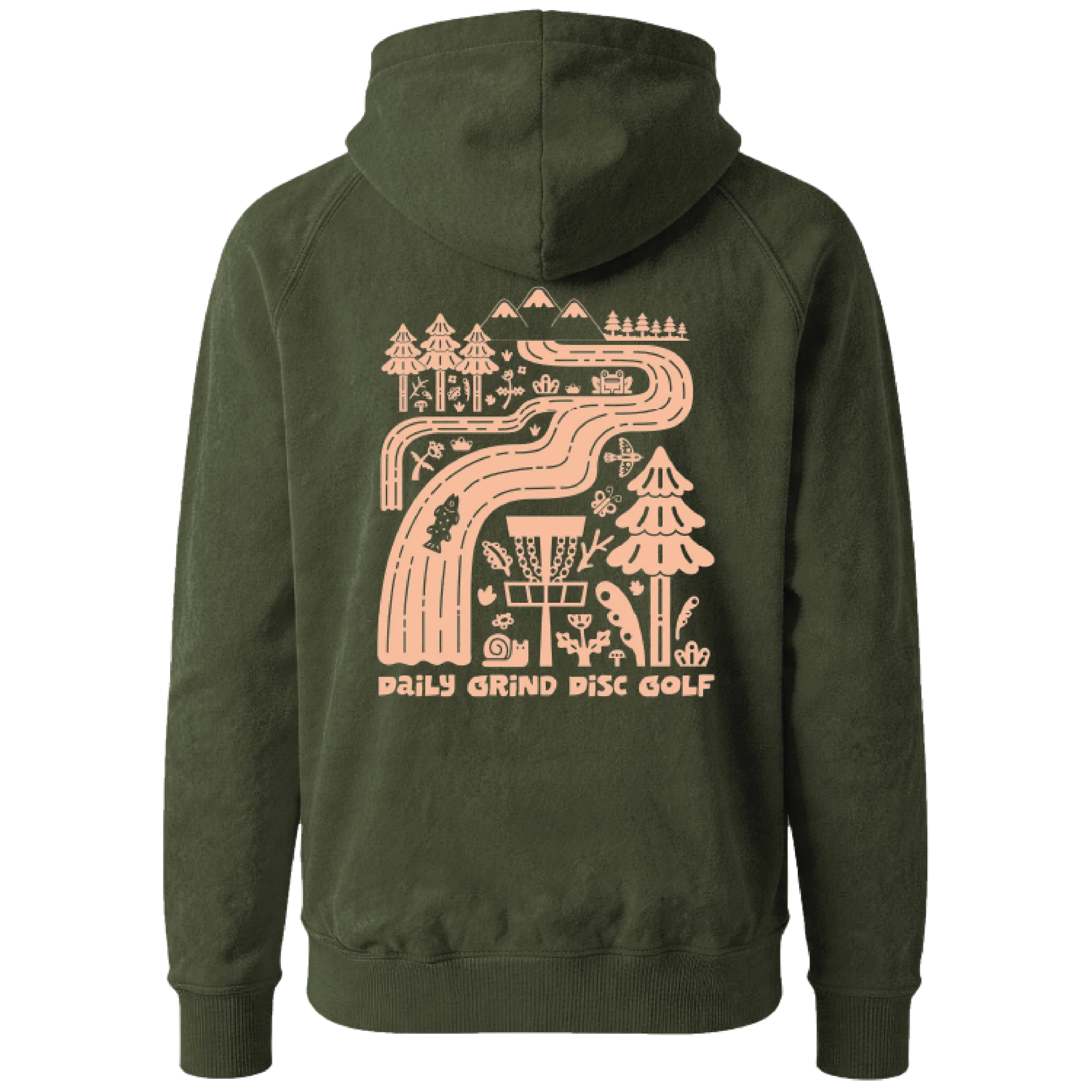 Outdoor Recreation Acid Wash Hoodie - Daily Grind Disc Golf