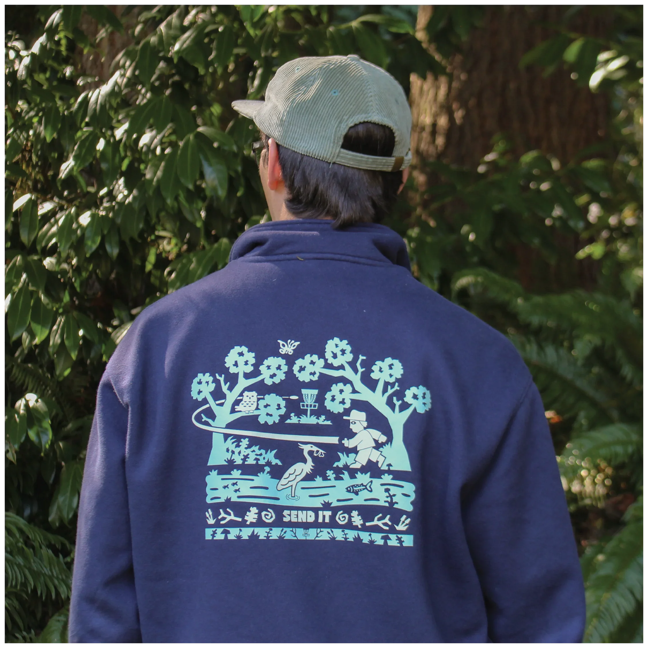 Send It - Disc Golf Quarter-Zip - Daily Grind Disc Golf