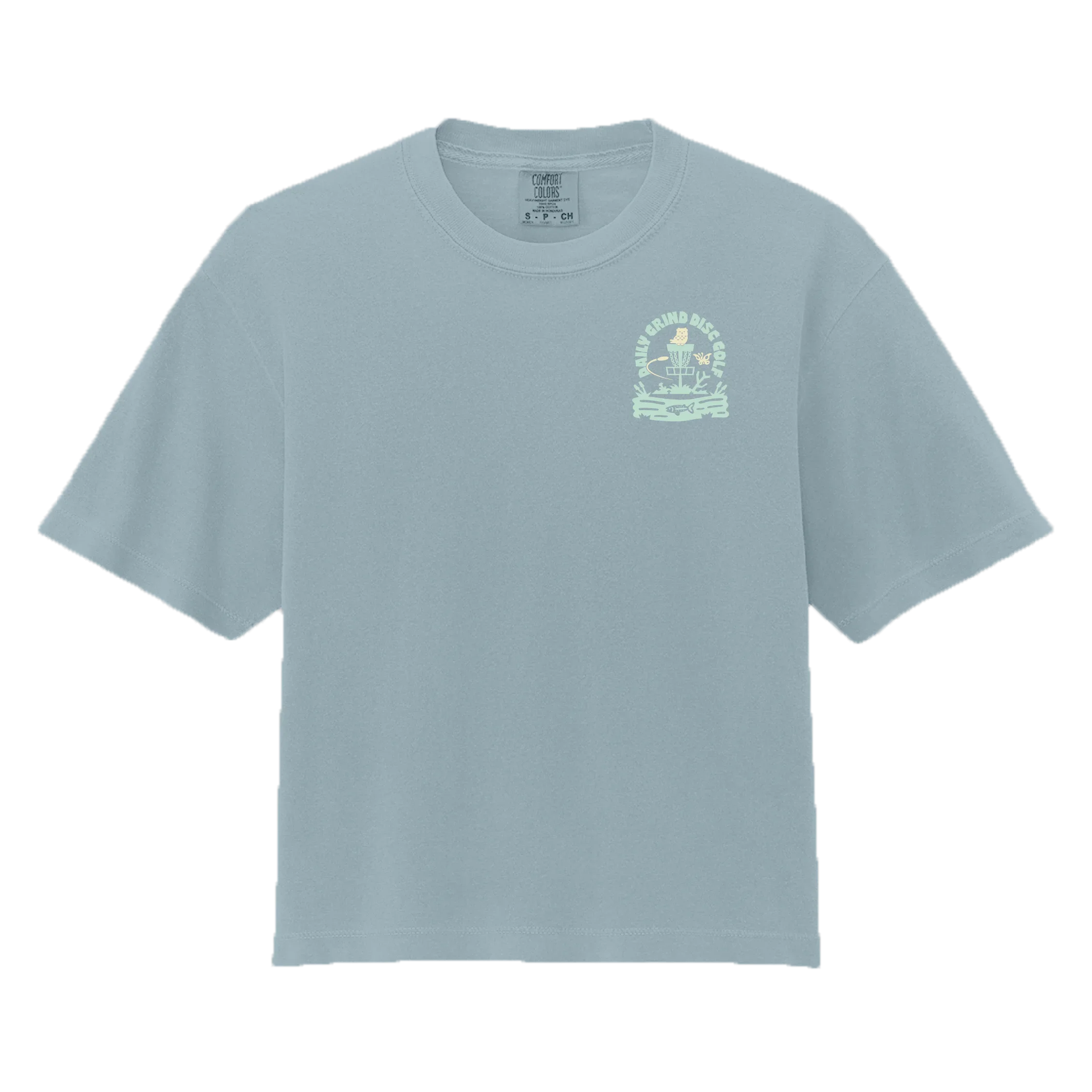 Send It - Women Fit Cropped Disc Golf Shirt - Daily Grind Disc Golf