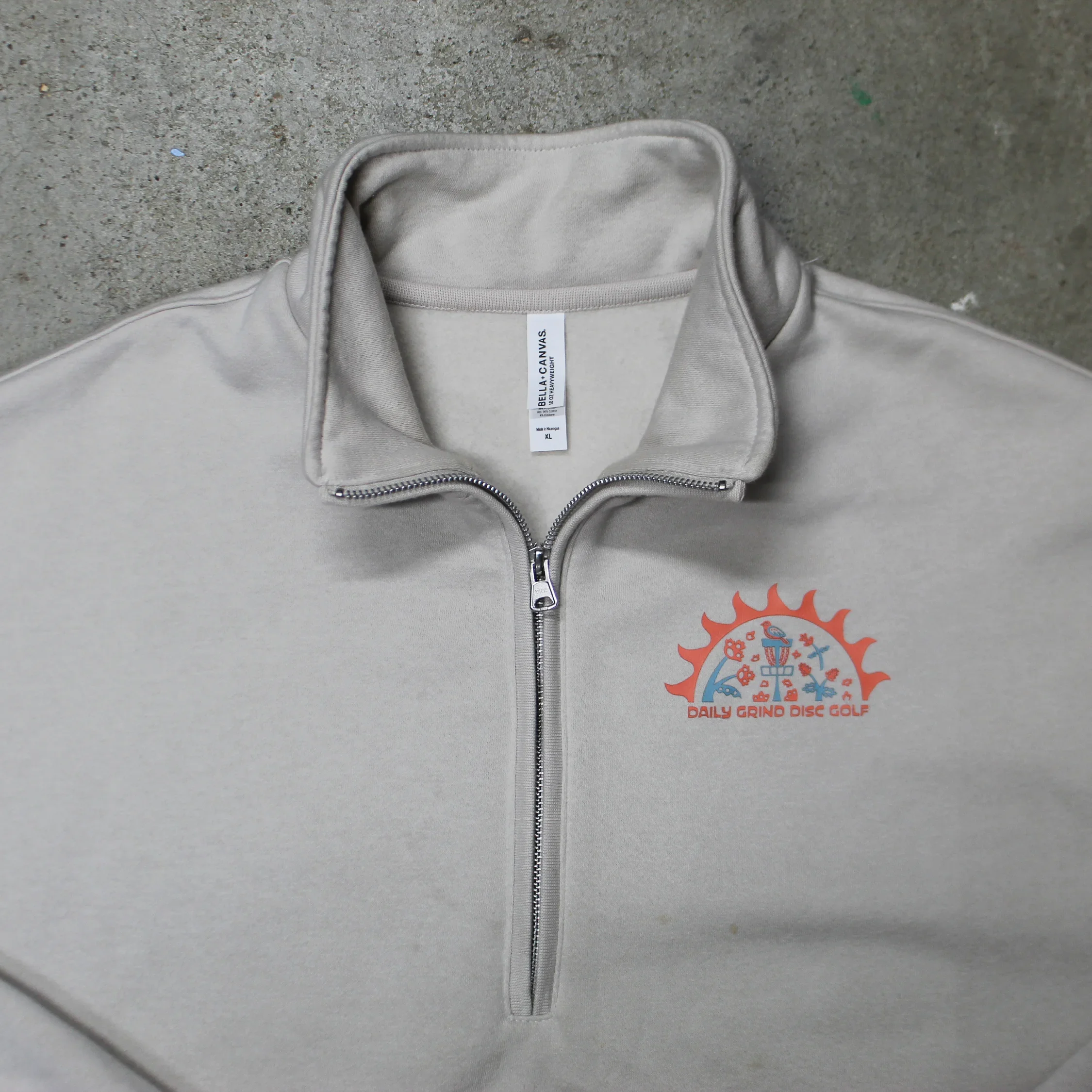 Sunburst - Disc Golf Quarter-Zip - Daily Grind Disc Golf