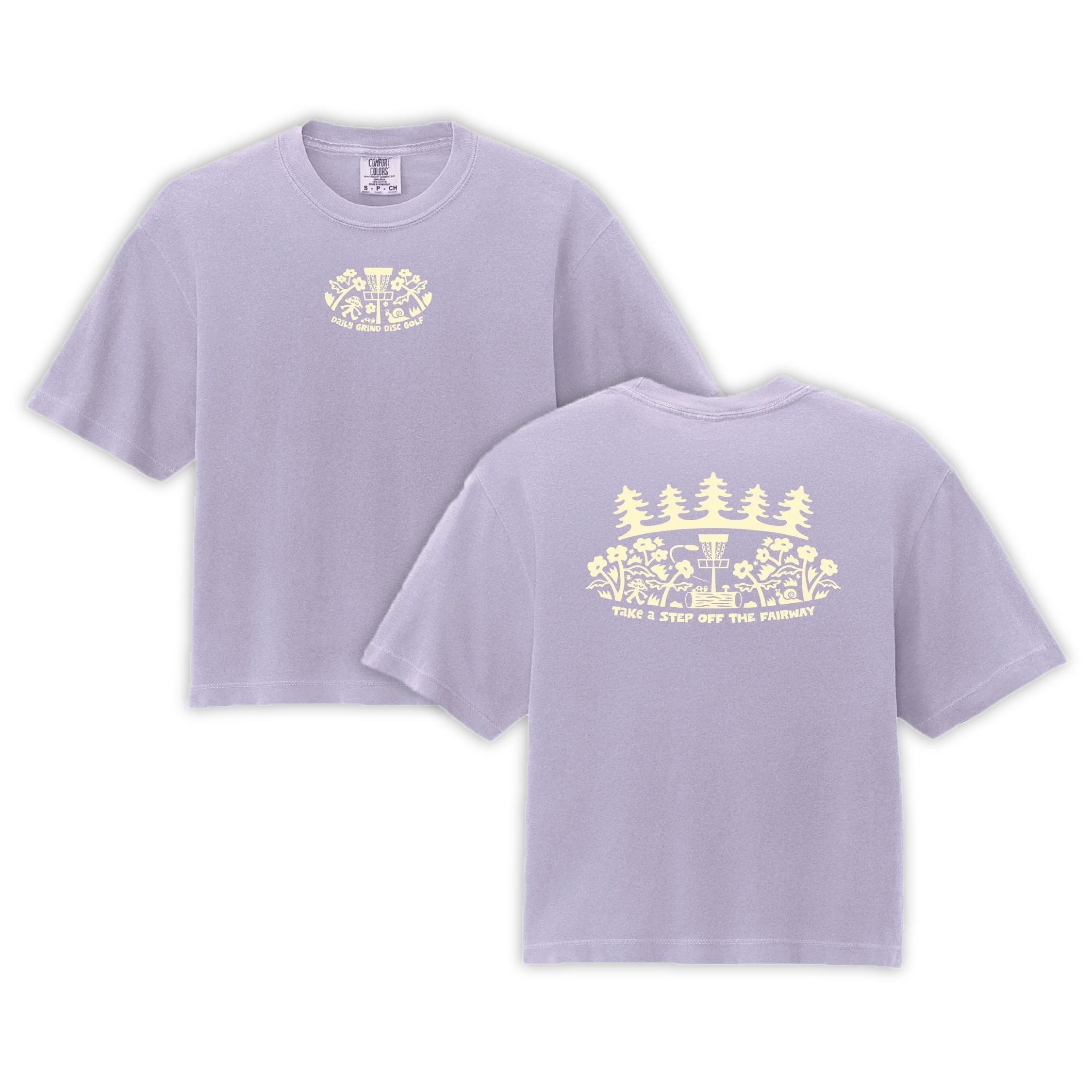 Mushroom Guy - Women Fit Cropped Disc Golf Shirt