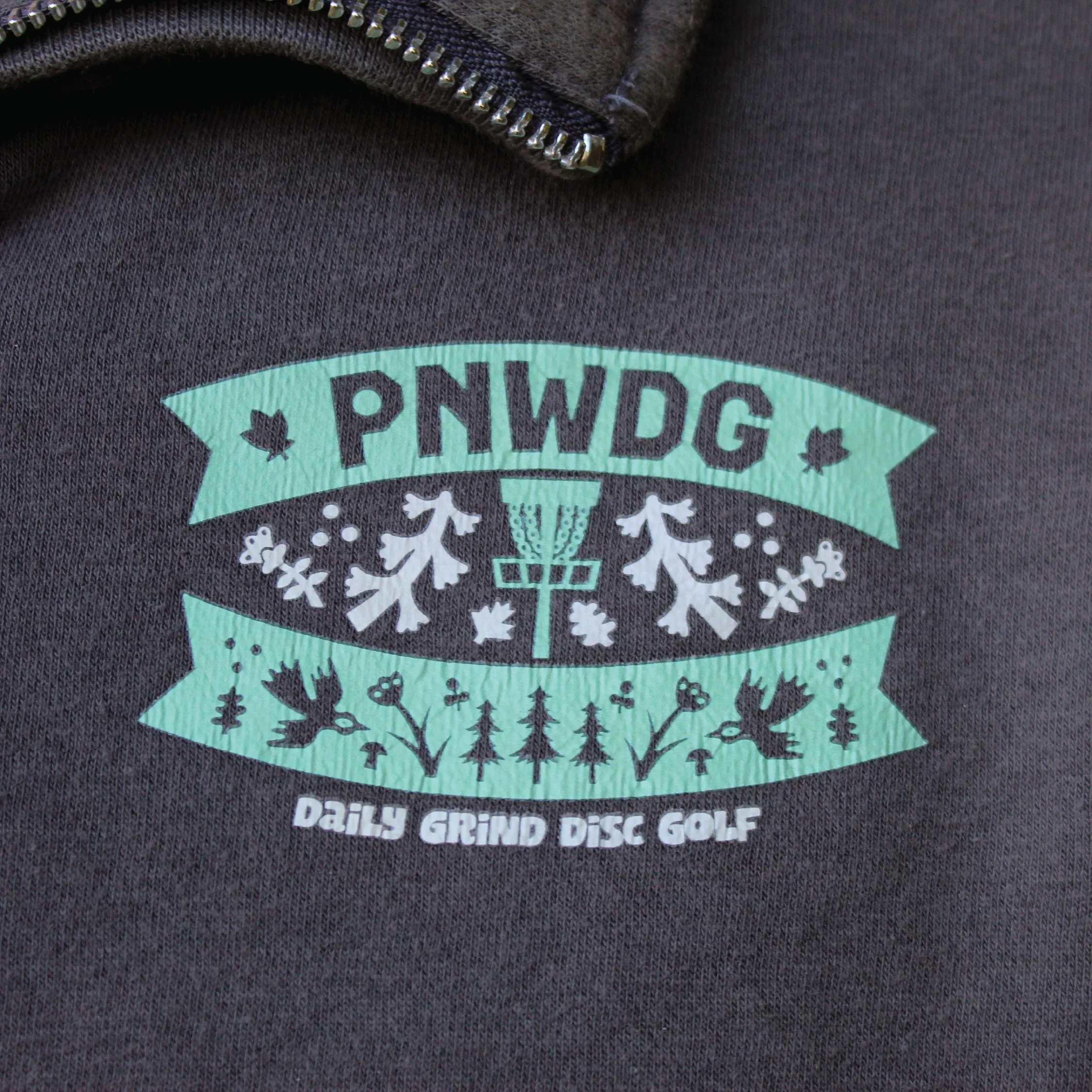 PNWDG - Disc Golf Quarter-Zip - Daily Grind Disc Golf