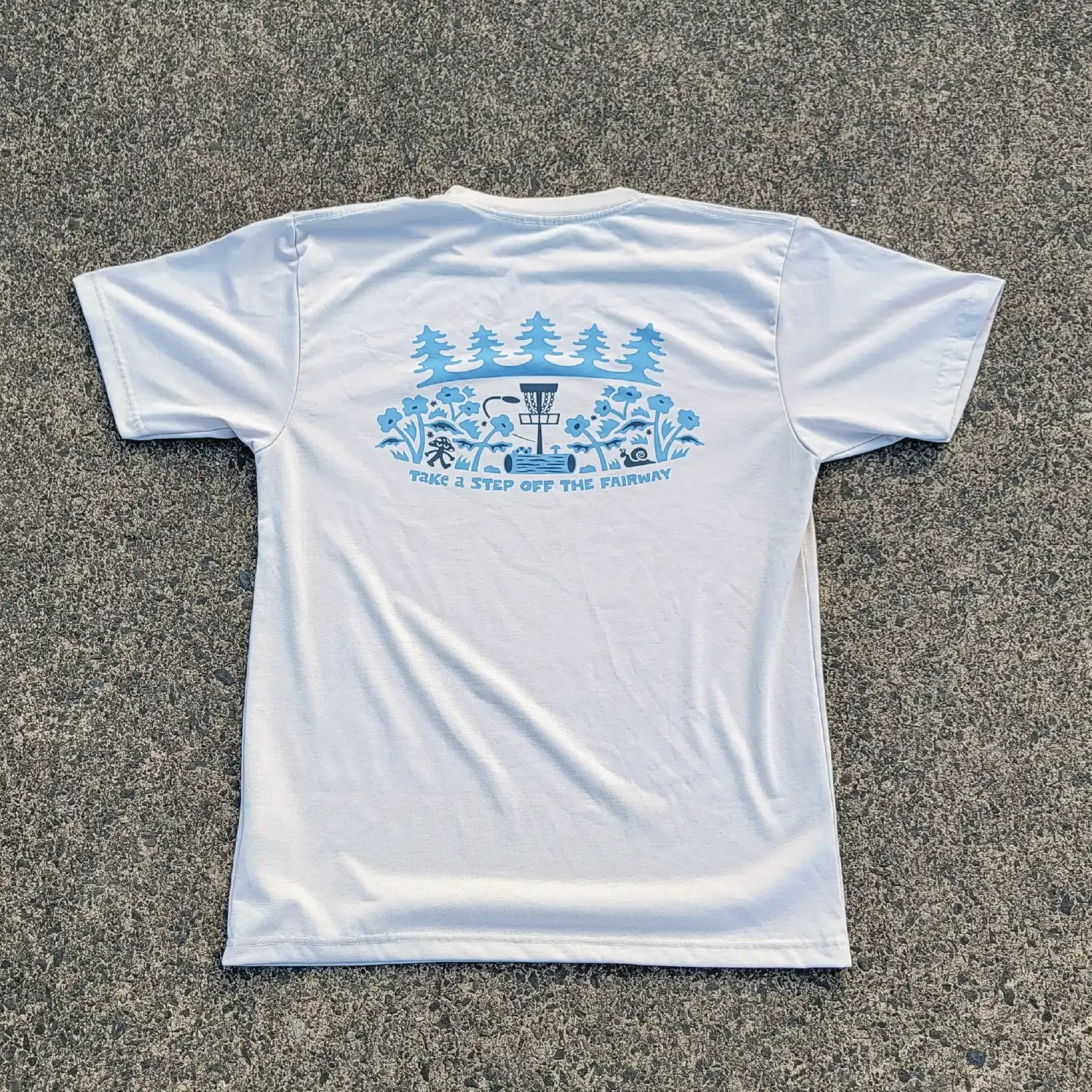 Mushroom Disc Golf Shirt - November White - Daily Grind Disc Golf