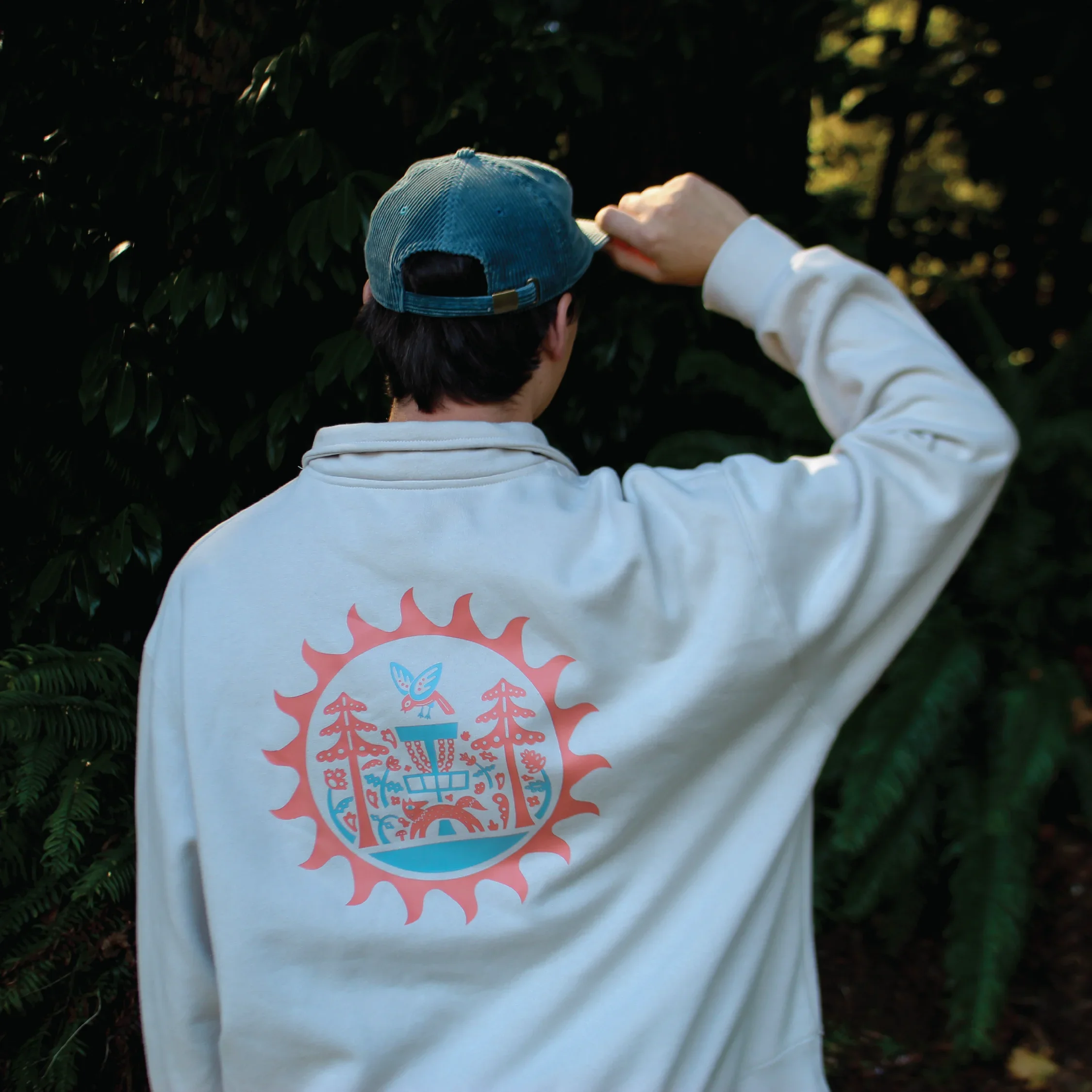 Sunburst - Disc Golf Quarter-Zip - Daily Grind Disc Golf
