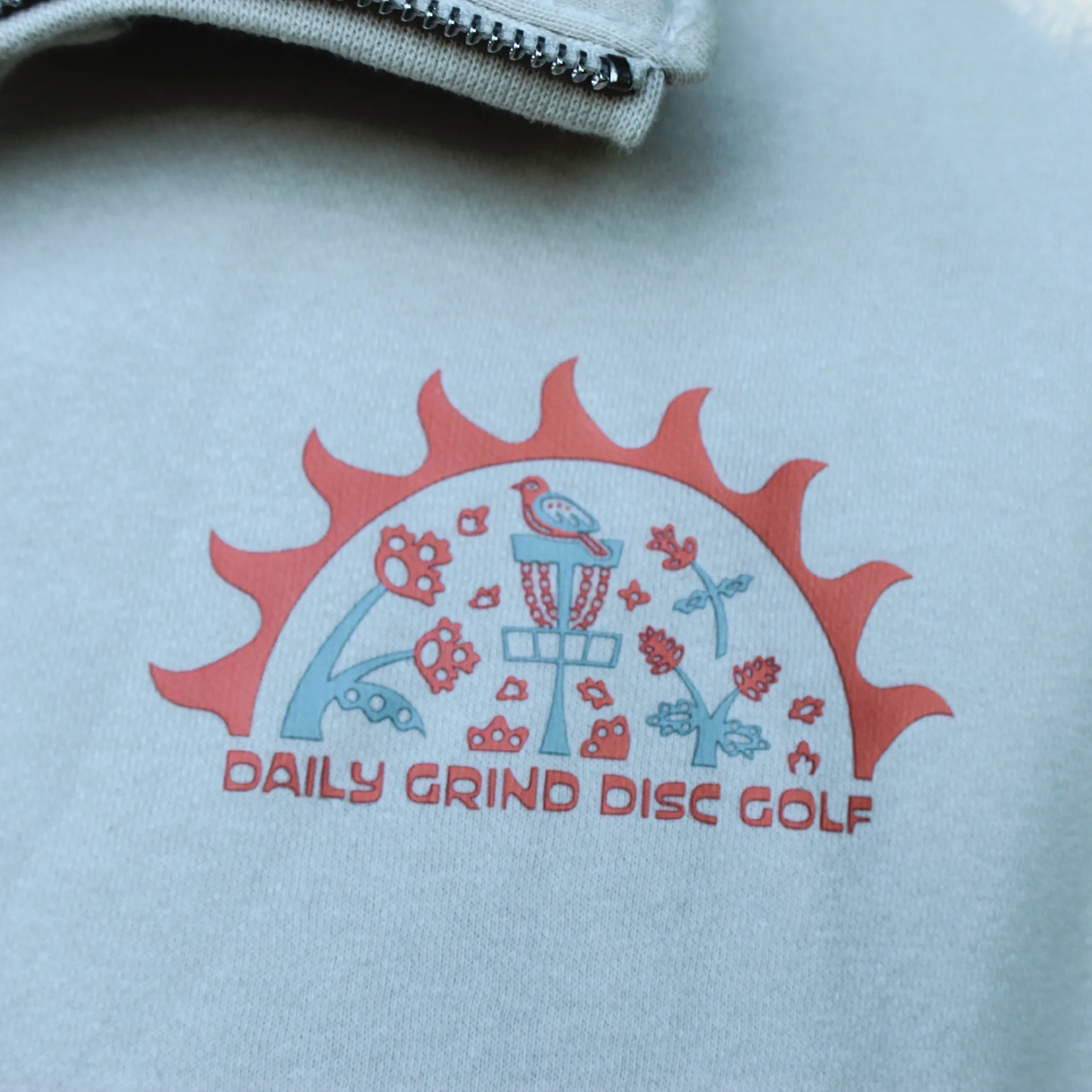 Sunburst - Disc Golf Quarter-Zip - Daily Grind Disc Golf