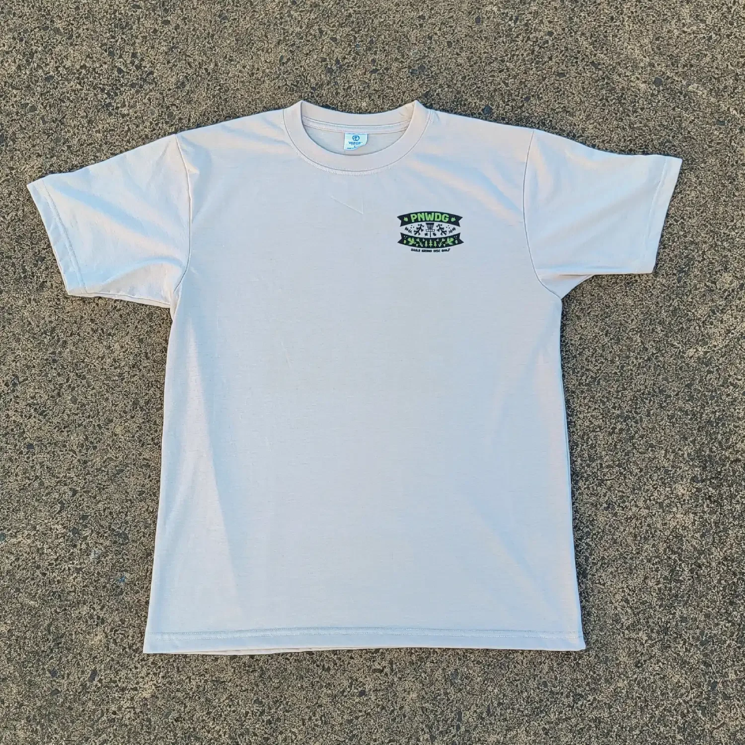 PNWDG Disc Golf Shirt - Sand - Daily Grind Disc Golf