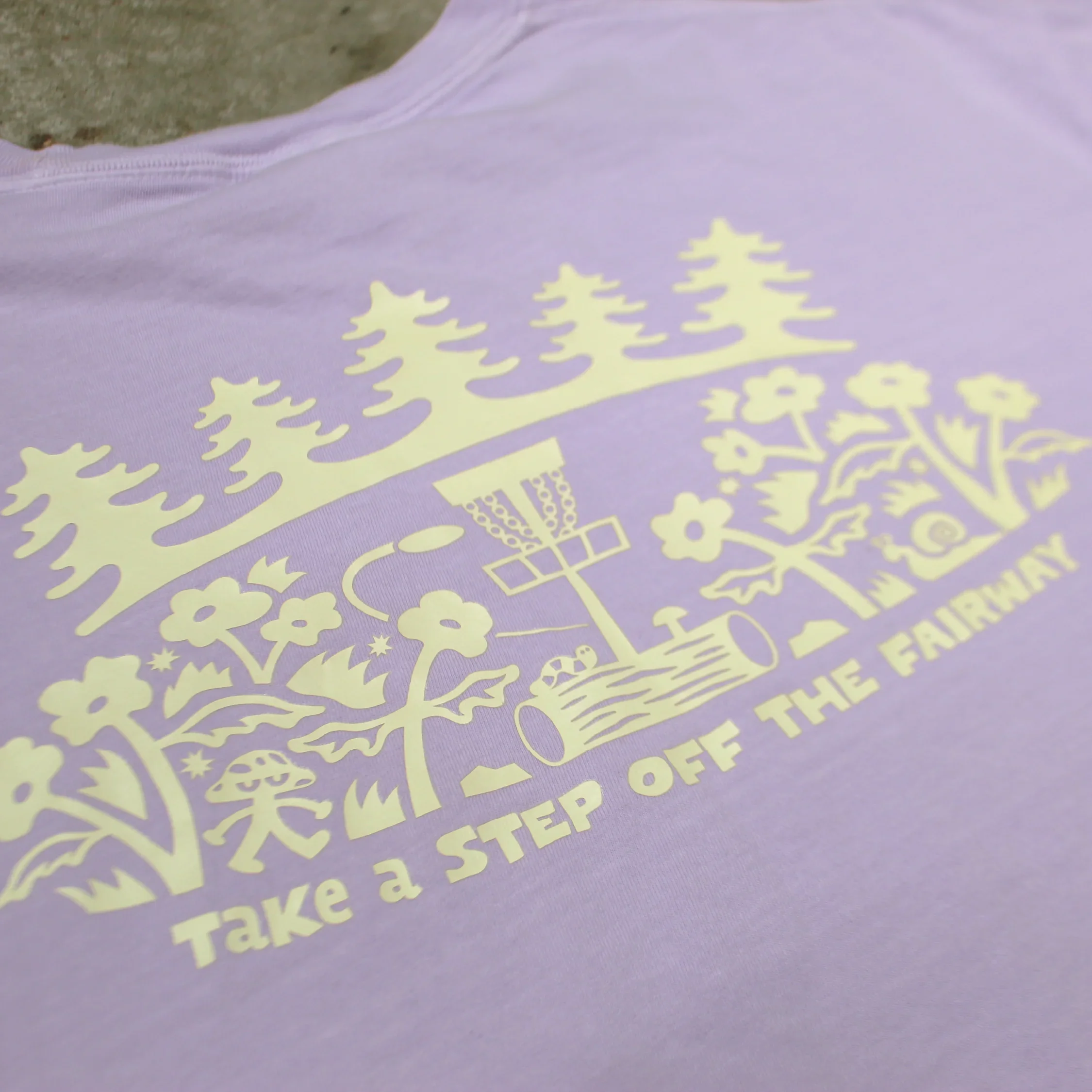 Mushroom Guy - Women Fit Cropped Disc Golf Shirt - Daily Grind Disc Golf