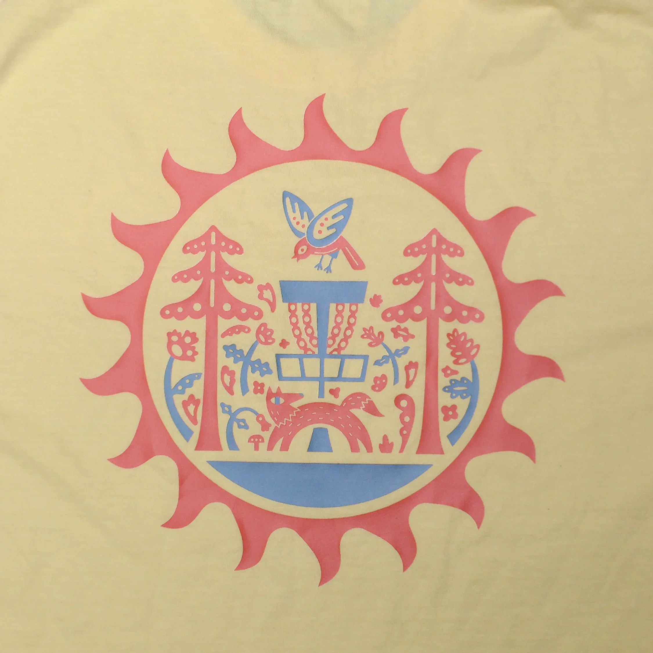 Sunburst - Women Fit Cropped Disc Golf Shirt - Daily Grind Disc Golf