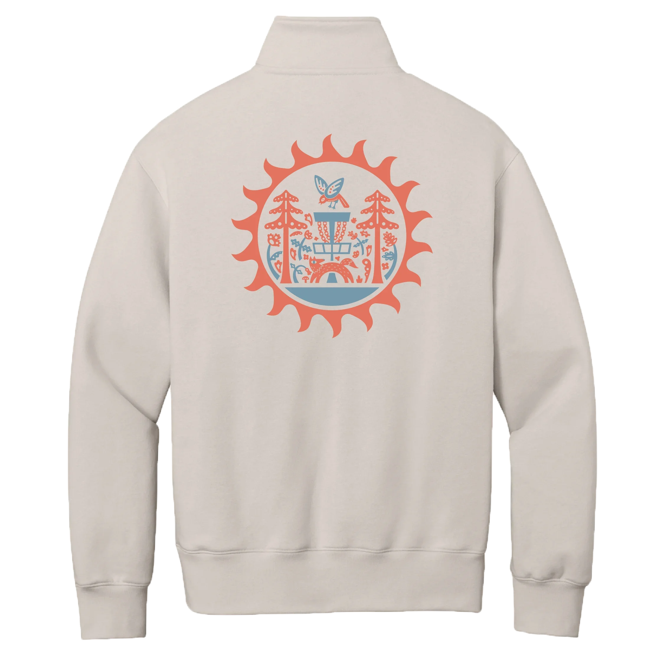 Sunburst - Disc Golf Quarter-Zip - Daily Grind Disc Golf