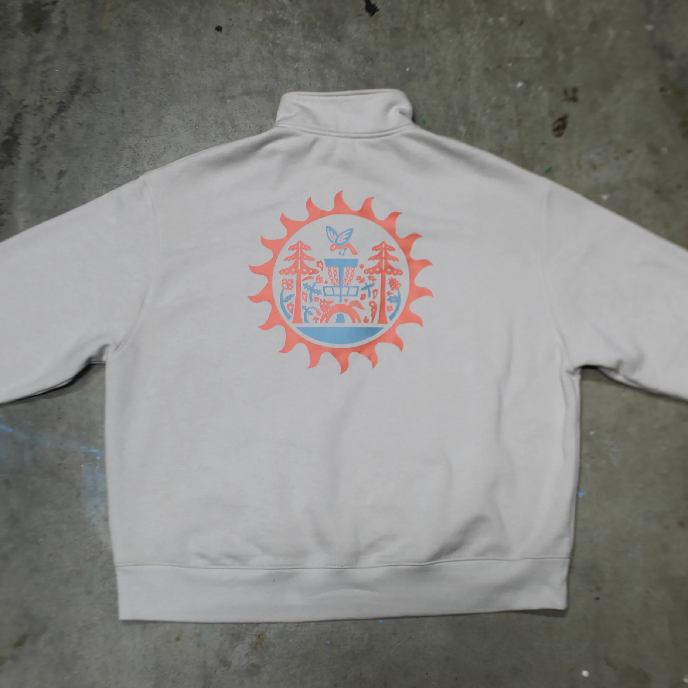 Sunburst - Disc Golf Quarter-Zip - Daily Grind Disc Golf