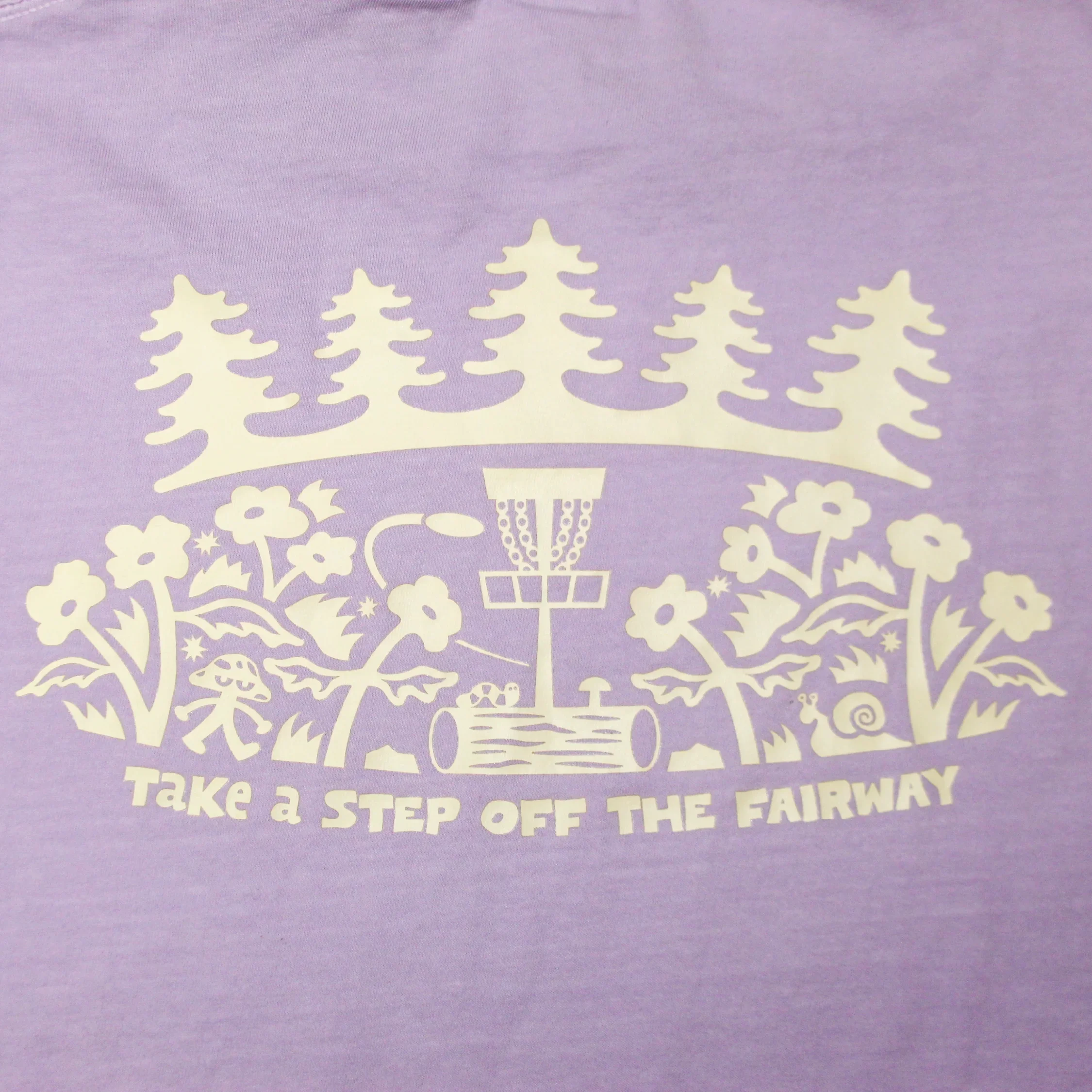 Mushroom Guy - Women Fit Cropped Disc Golf Shirt - Daily Grind Disc Golf