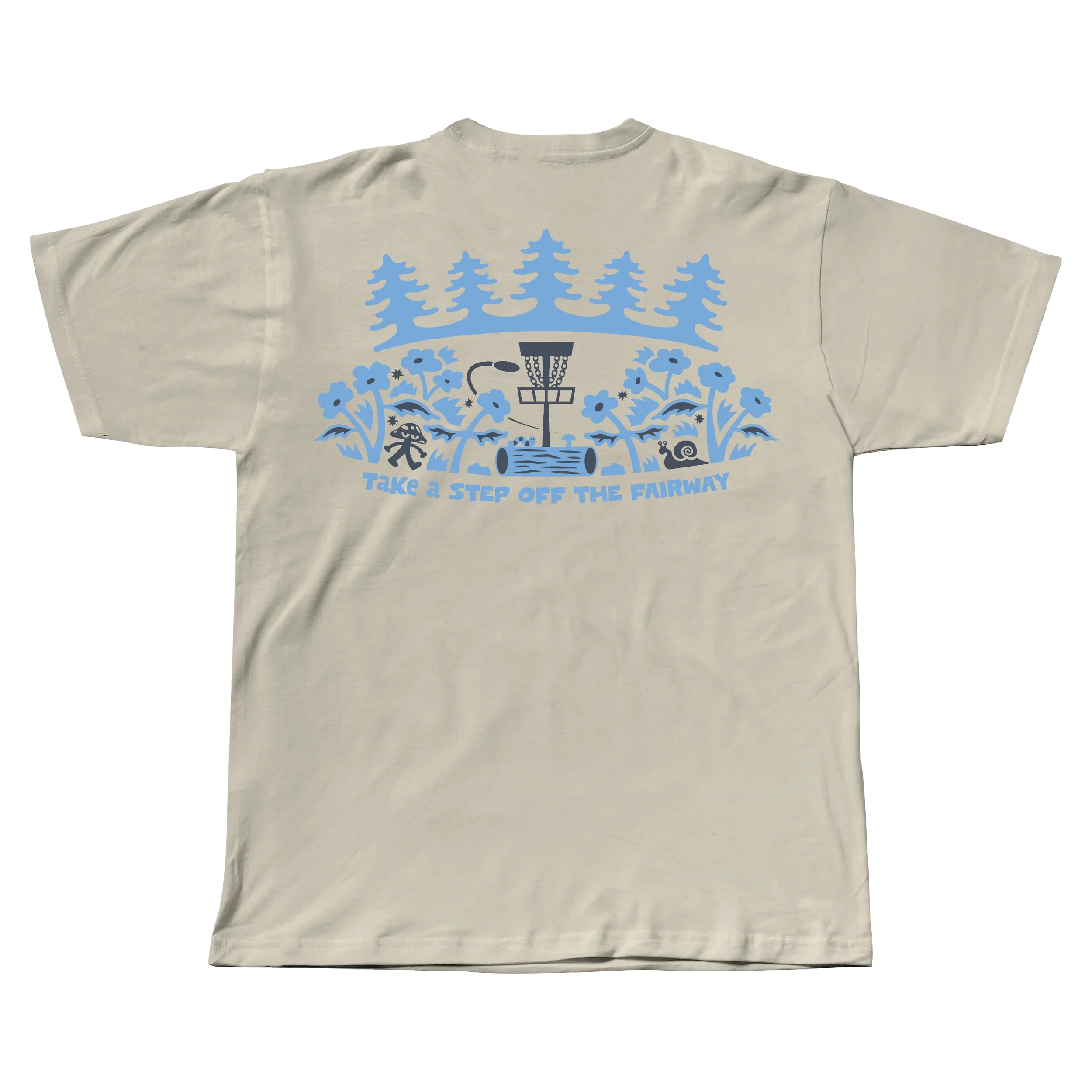 Mushroom Disc Golf Shirt - November White - Daily Grind Disc Golf