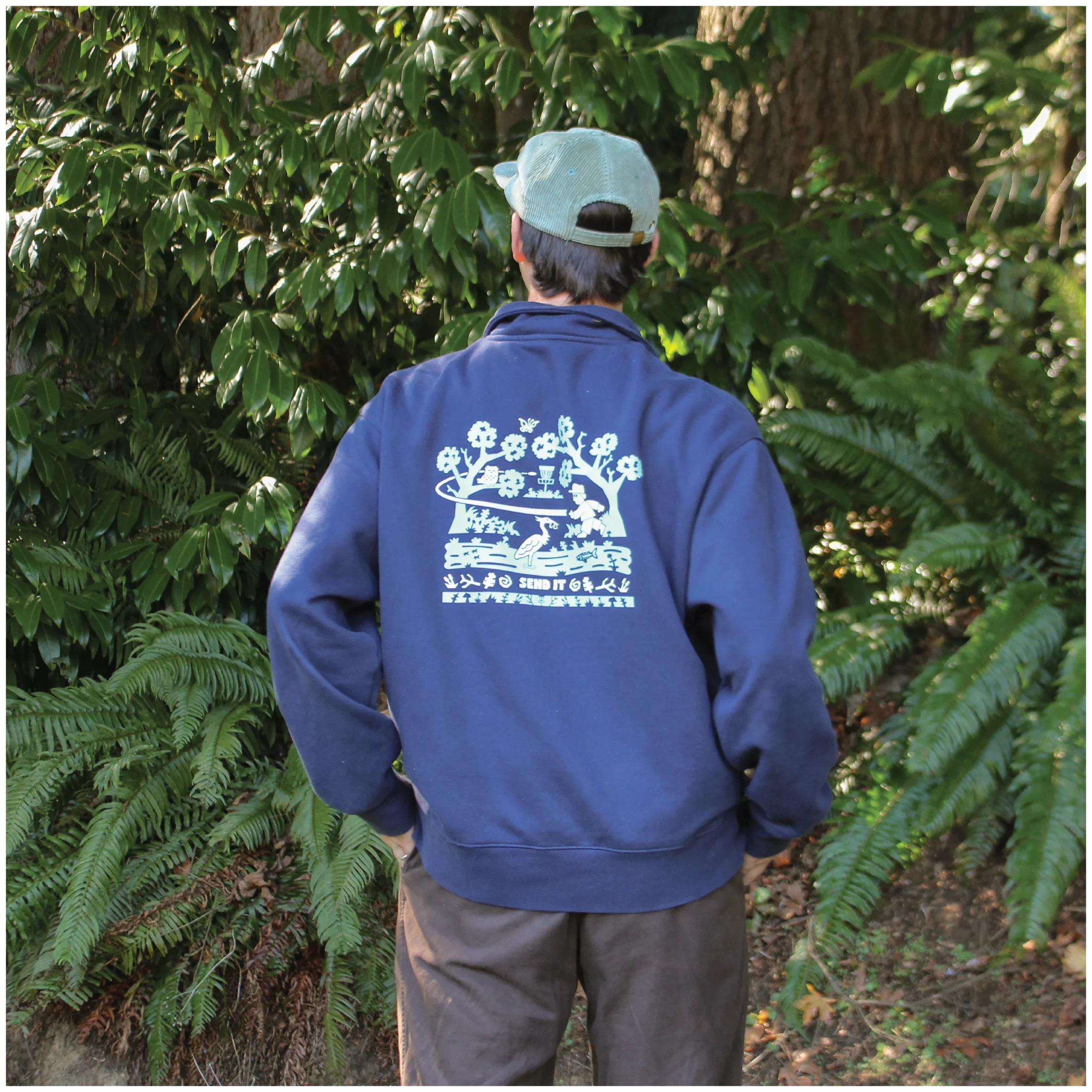 Send It - Disc Golf Quarter-Zip - Daily Grind Disc Golf