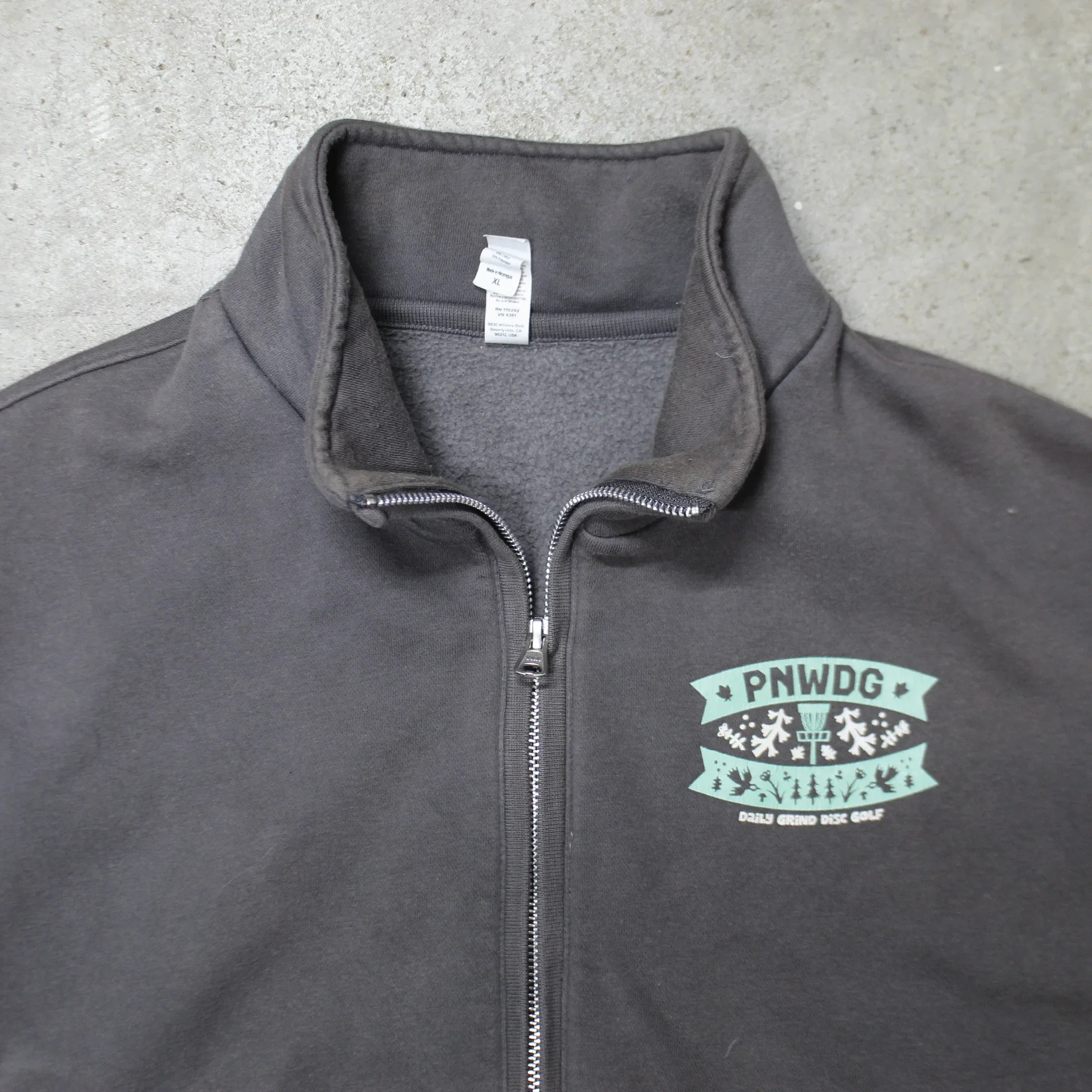 PNWDG - Disc Golf Quarter-Zip - Daily Grind Disc Golf
