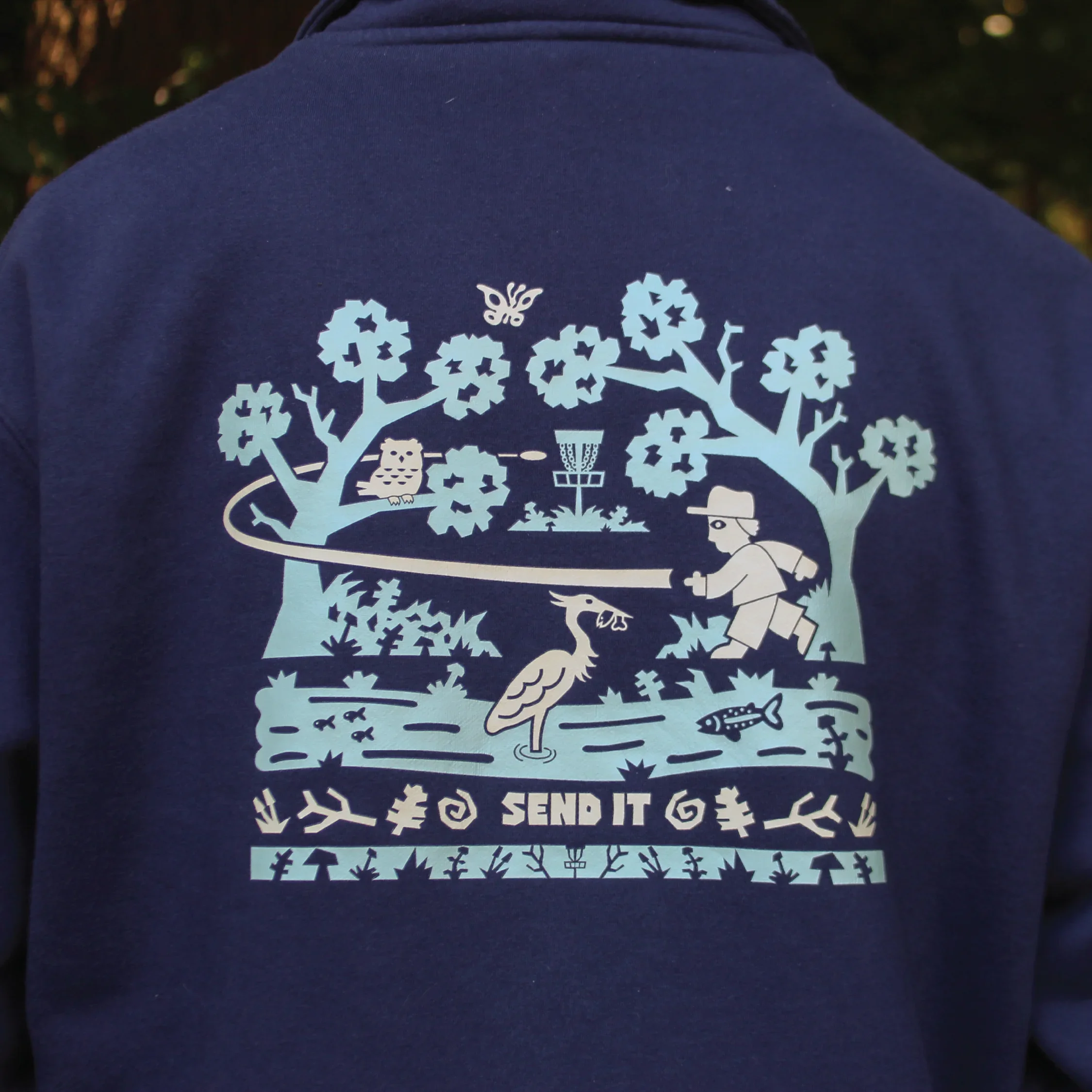 Send It - Disc Golf Quarter-Zip - Daily Grind Disc Golf