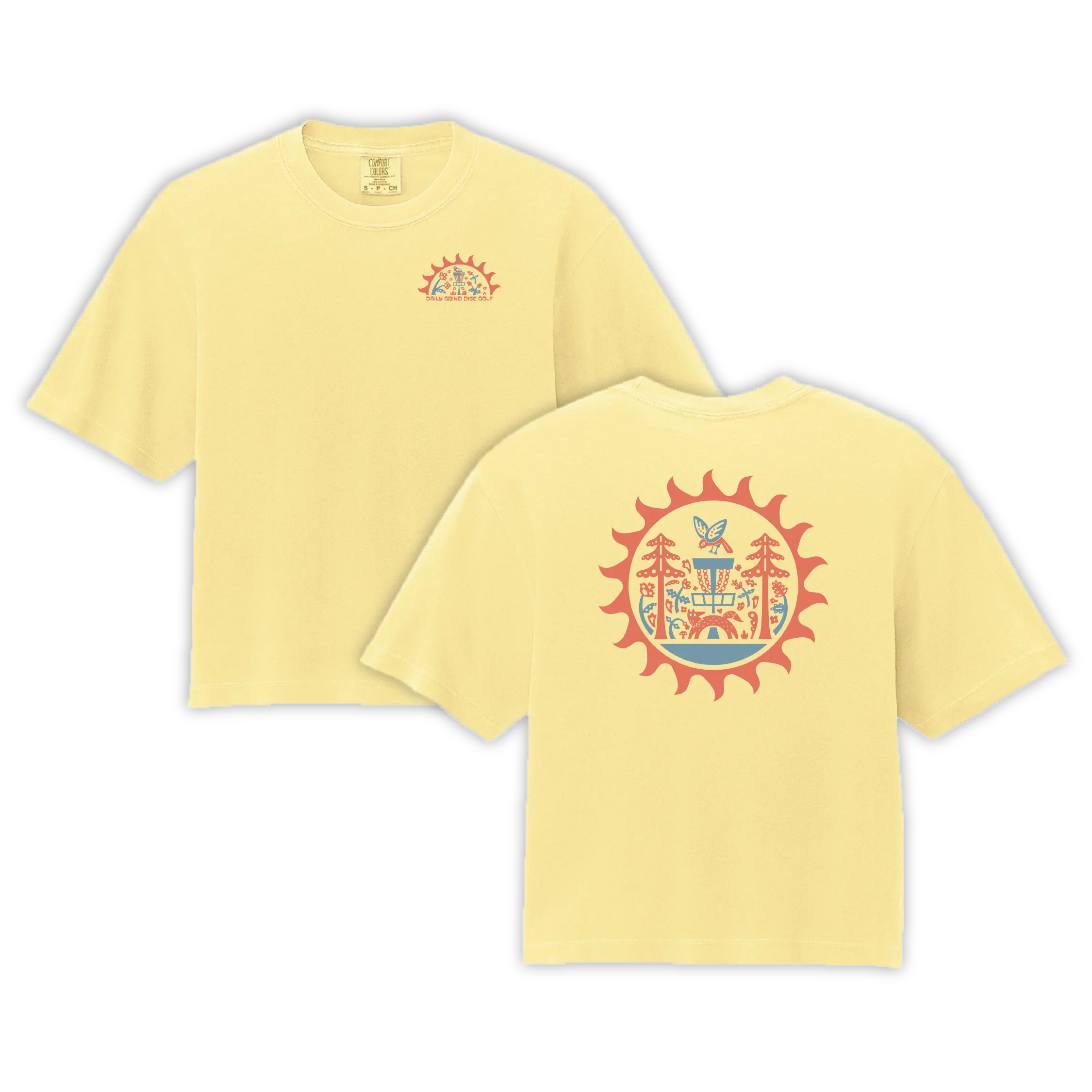 Sunburst - Women Fit Cropped Disc Golf Shirt