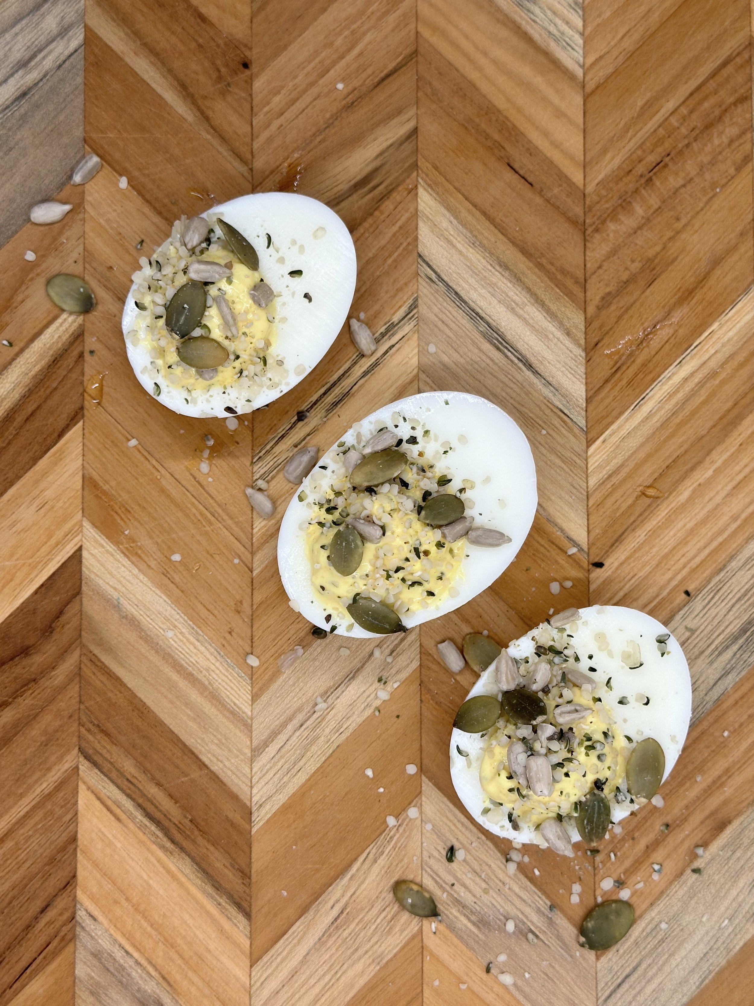 Deviled eggs with TOP'T