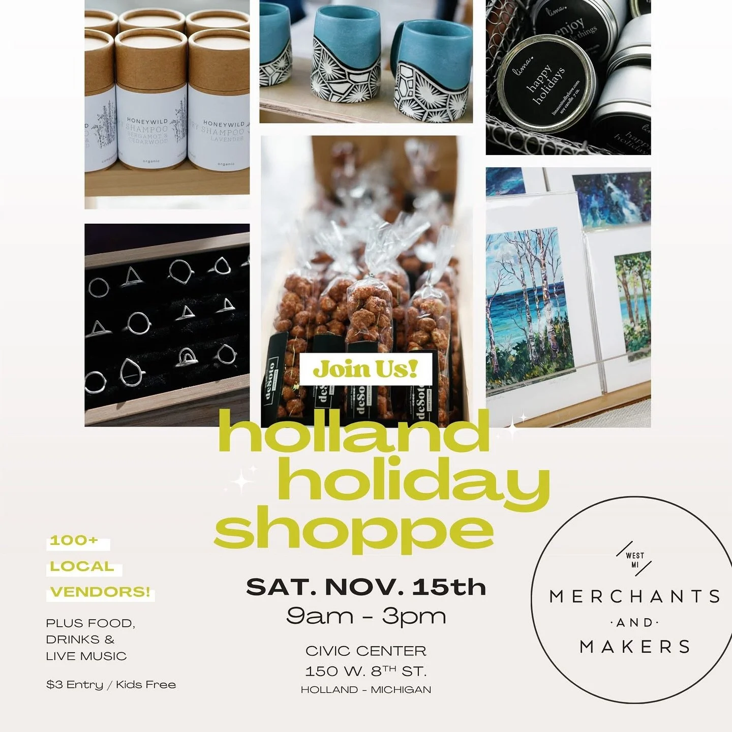 I have been waiting for this event to fill out my holiday gift list. The @merchants.and.makers are the best markets around! 

And of course, you can get TOP&rsquo;T for your host/teacher/friend gift, your holiday gift baskets, stocking stuffers or YO