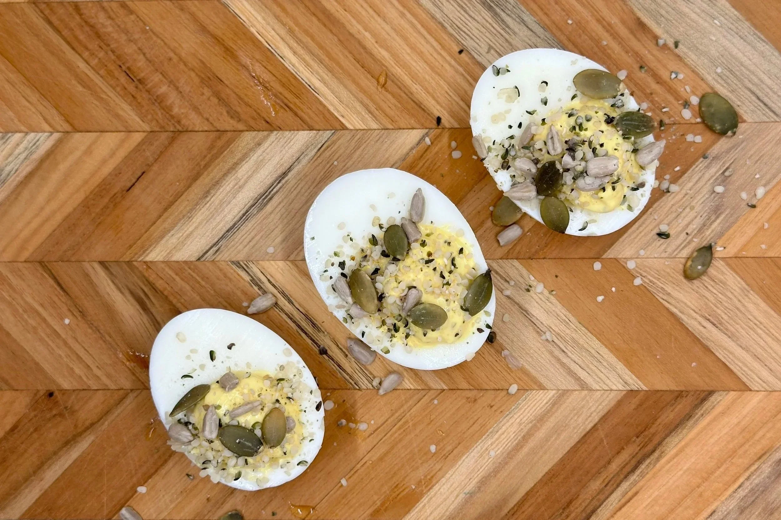 Deviled (or hard boiled) eggs get TOP'T
