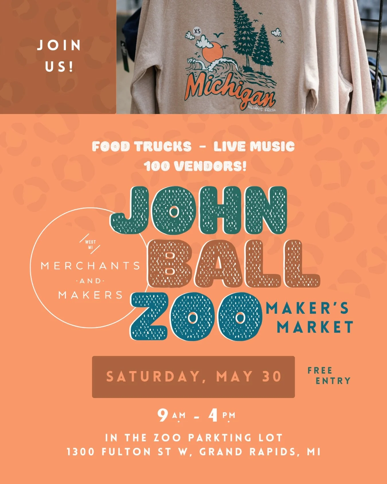 This Saturday is Merchants and Makers at John Ball Zoo from 9 am - 4 pm. This is one of my favorite events because it is so fun- live music, food trucks, great shopping under the canopy of the zoo. 

Make it a GREAT DAY with a visit to the zoo and th
