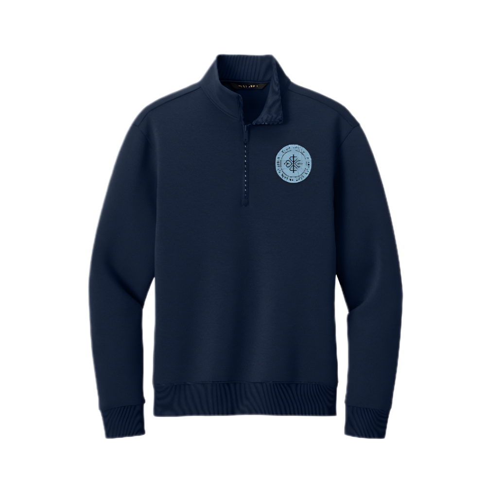 Mercer+Mettle Soft Spacer 1/4-Zip (Night Navy, Warm Quartz)