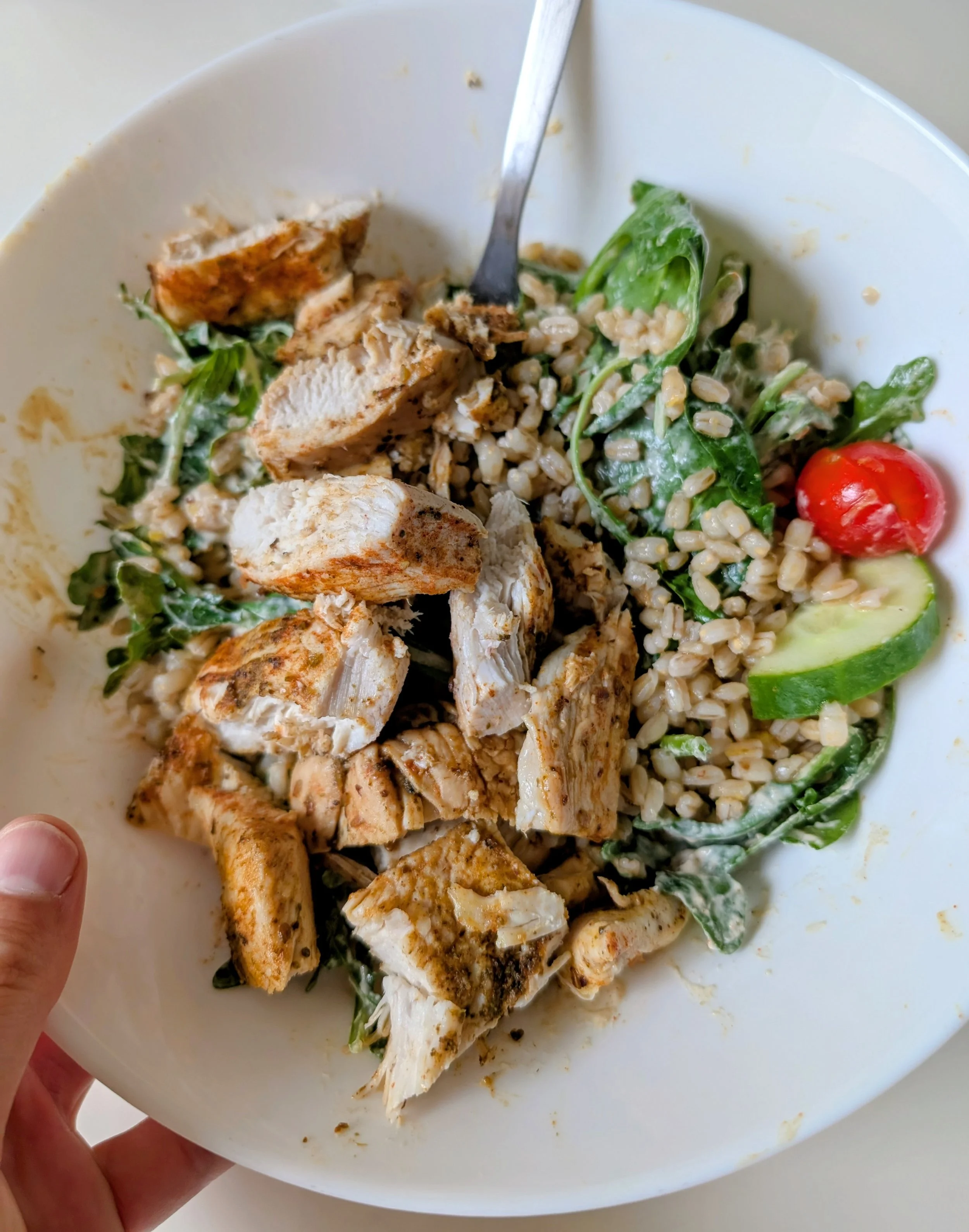 Farro Salad with Chicken