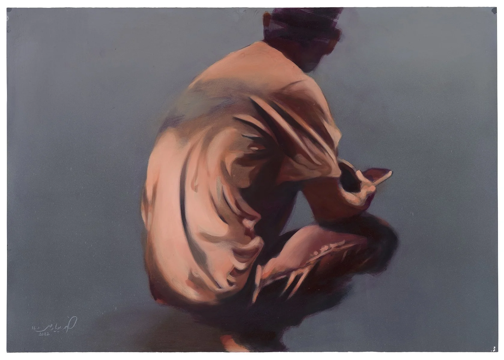 Untitled01 $4500 [39.5" x 27.5"] Oil on cardboard 