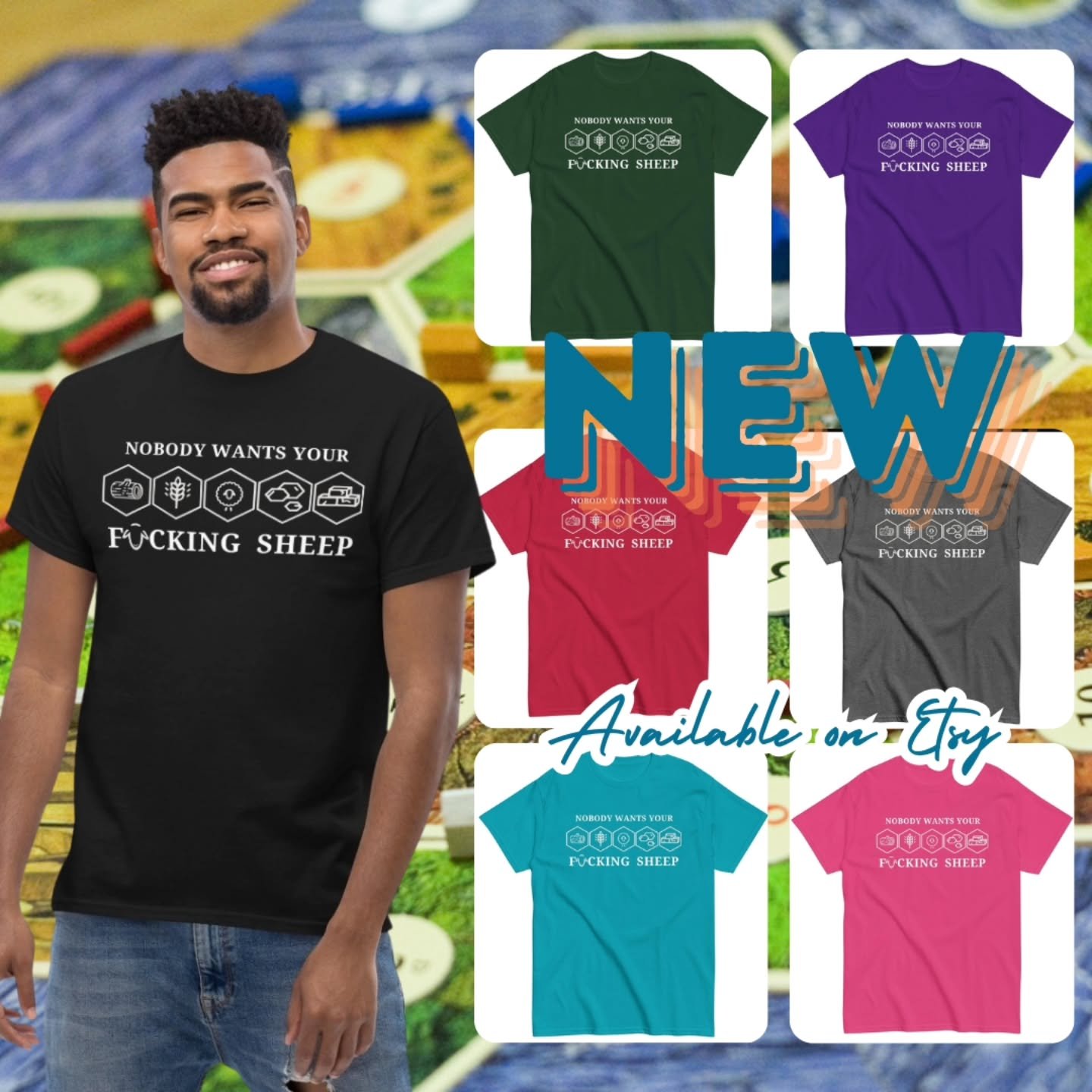 π If you've ever played Settlers of Catan, you will understand what compelled me to design this shirt, now available on Etsy with FREE shipping.
www.pawsitiveinspired.etsy.com
Feel free to tag all the board game geeks in your life π²
#iykykπ #s