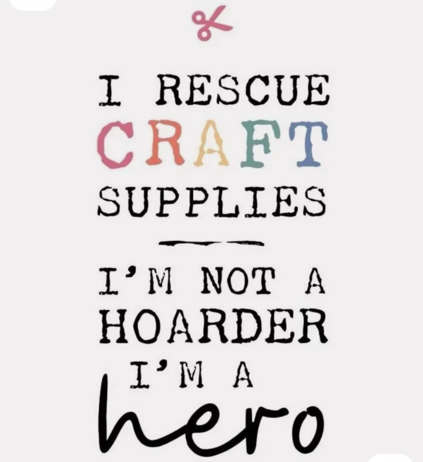 I'm involved in rescue in more ways than one π
#saveallthecrafts #notahoarderifyourstuffiscool