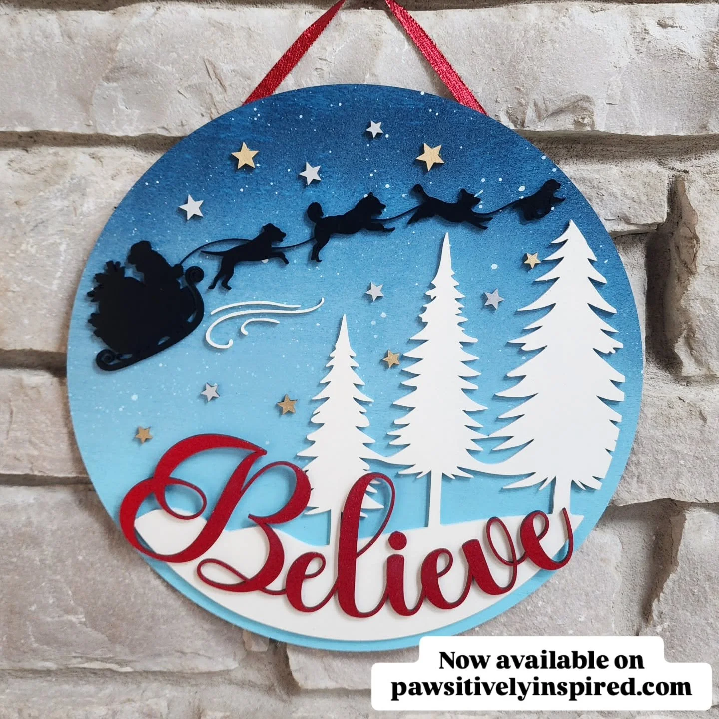 ✨ New Holiday Drop! ✨
My Believe door sign is officially live on pawsitivelyinspired.com 🎄✨ Since responses were split down the middle, I decided to make both versions available! Or, if you have your own version in mind, I also sell paintable blanks