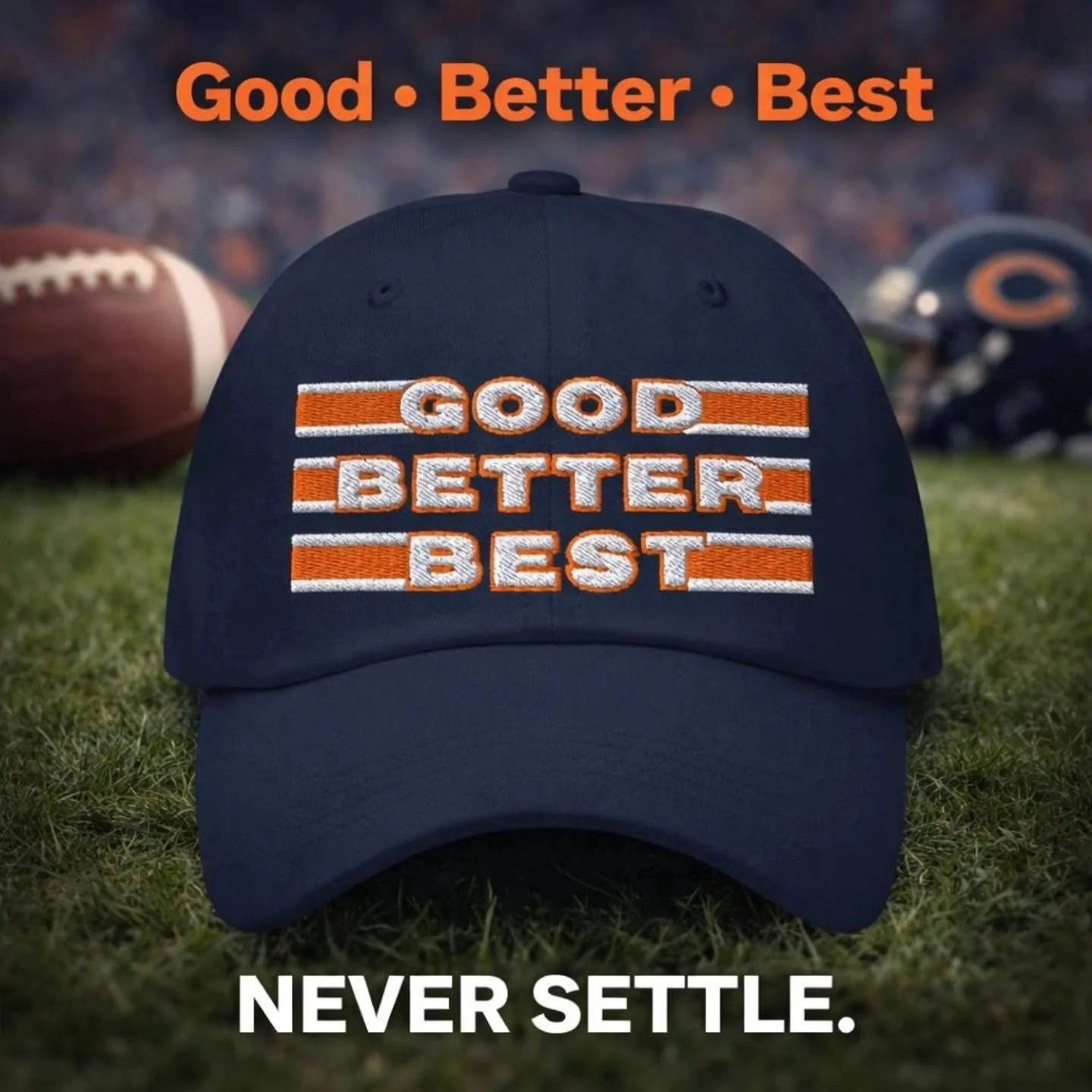 Still riding the high from last night&rsquo;s epic victory 🐻⬇️ and apparently putting grated cheese on literally everything 🧀&hellip; I somehow channeled all that game-day energy into an all-new drop.

✨ Introducing the GOOD &bull; BETTER &bull; BE