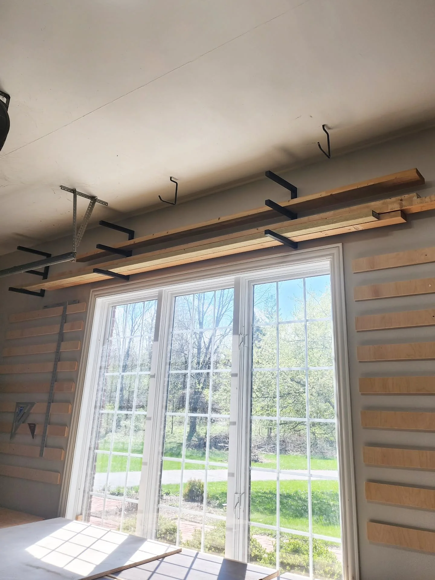 The lumber racks are installed and holding lumber... gotta love it when a plan comes together!

#storagesolutions #garagemakeover #garagestorage #woodstorage