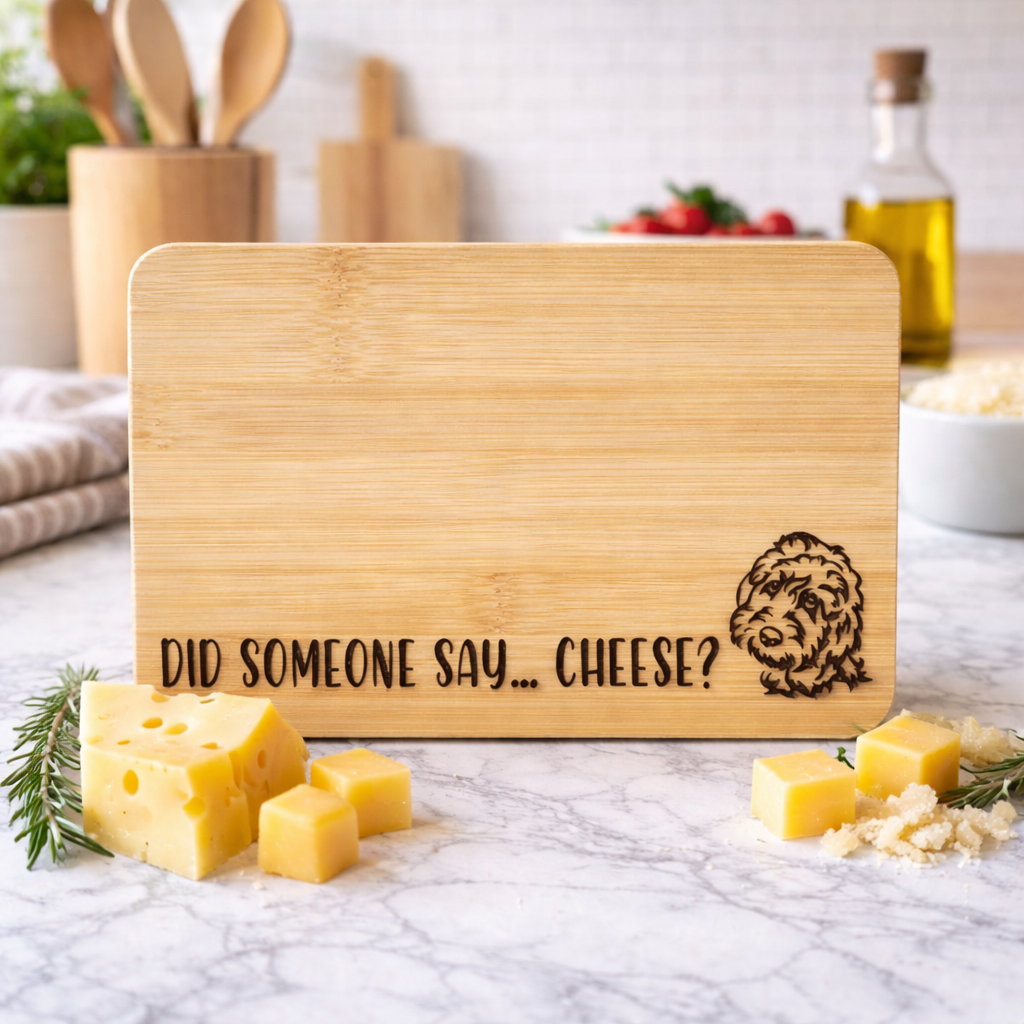 Did Someone Say... Cheese? Bamboo Cutting Board