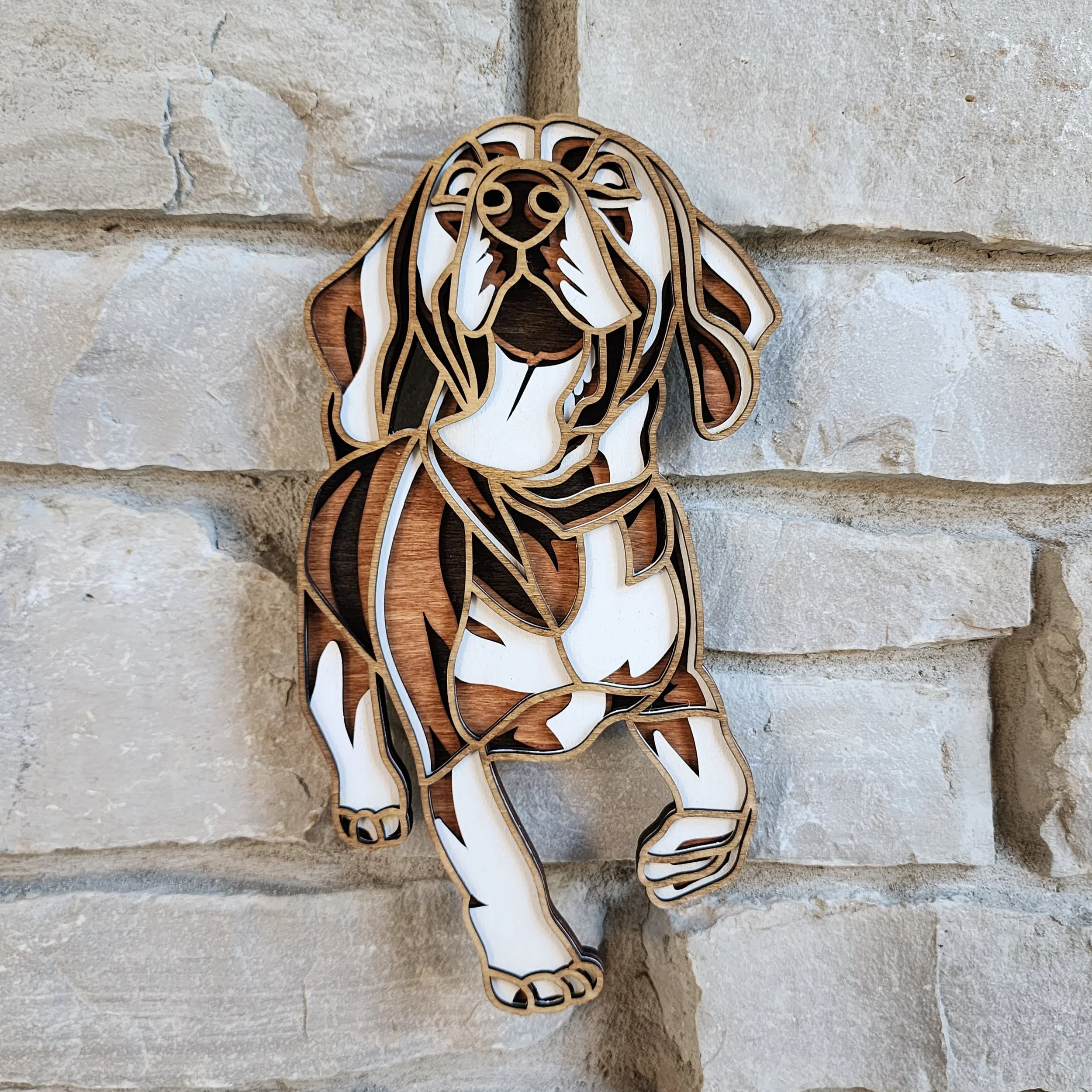 Hound Puppy Wood Wall Art