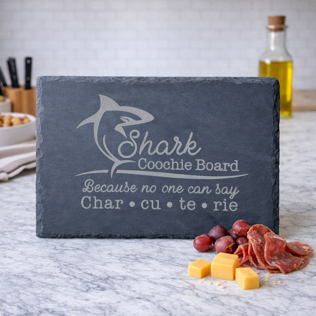 Shark- Coochie Slate Charcuterie Board